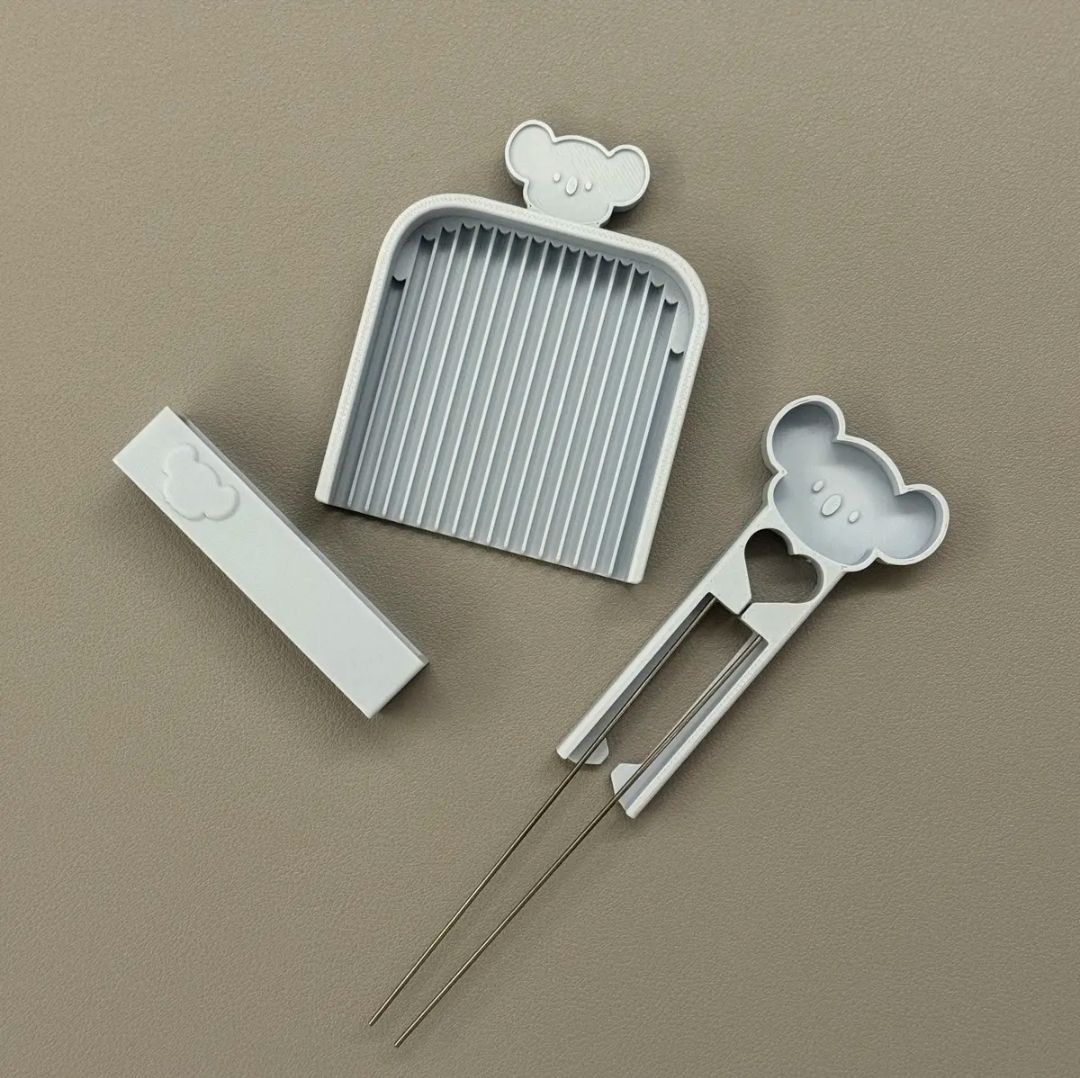 【預購】無尾熊造型雙針豆筆+豆鏟