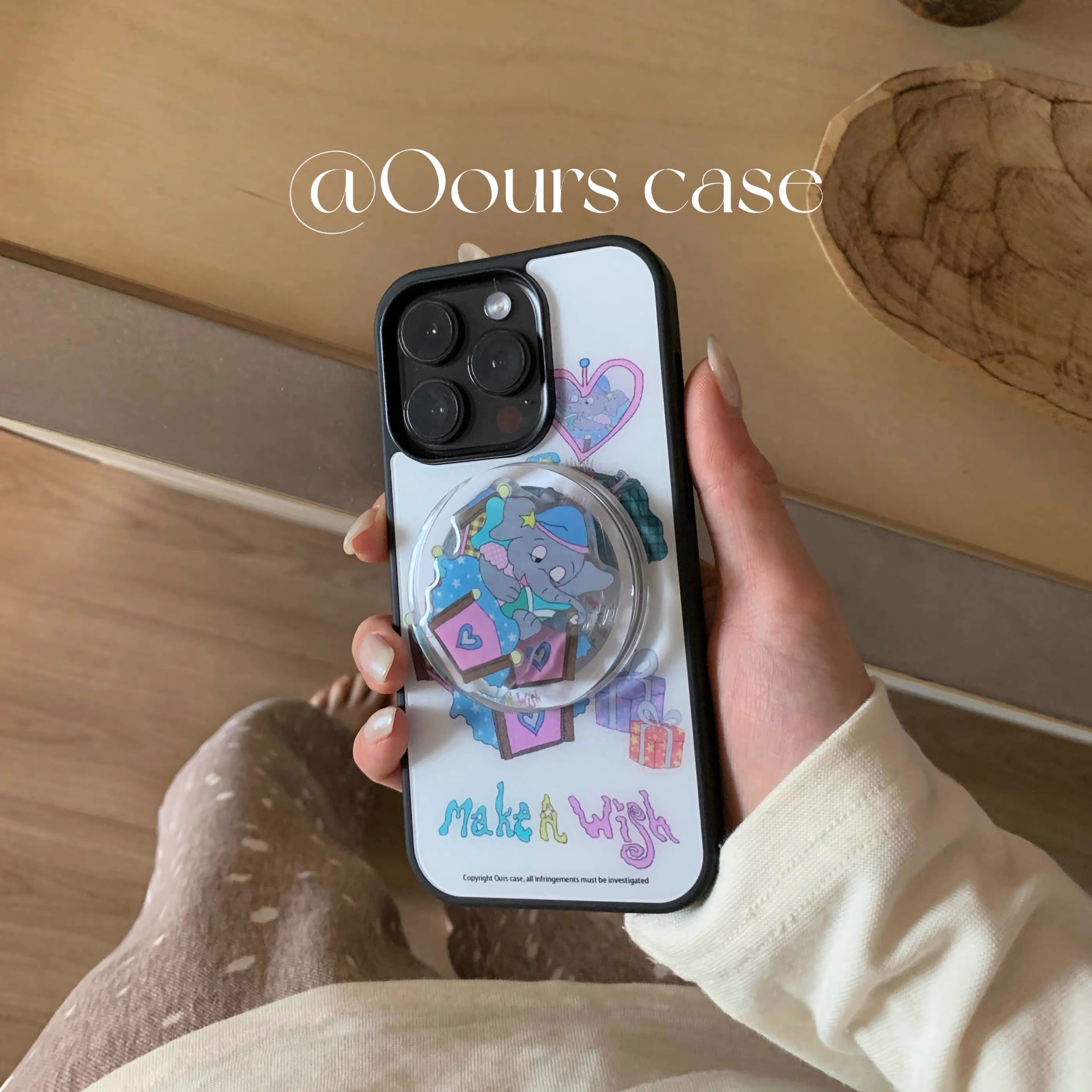 New🍀 可愛小象磨砂磁吸殼