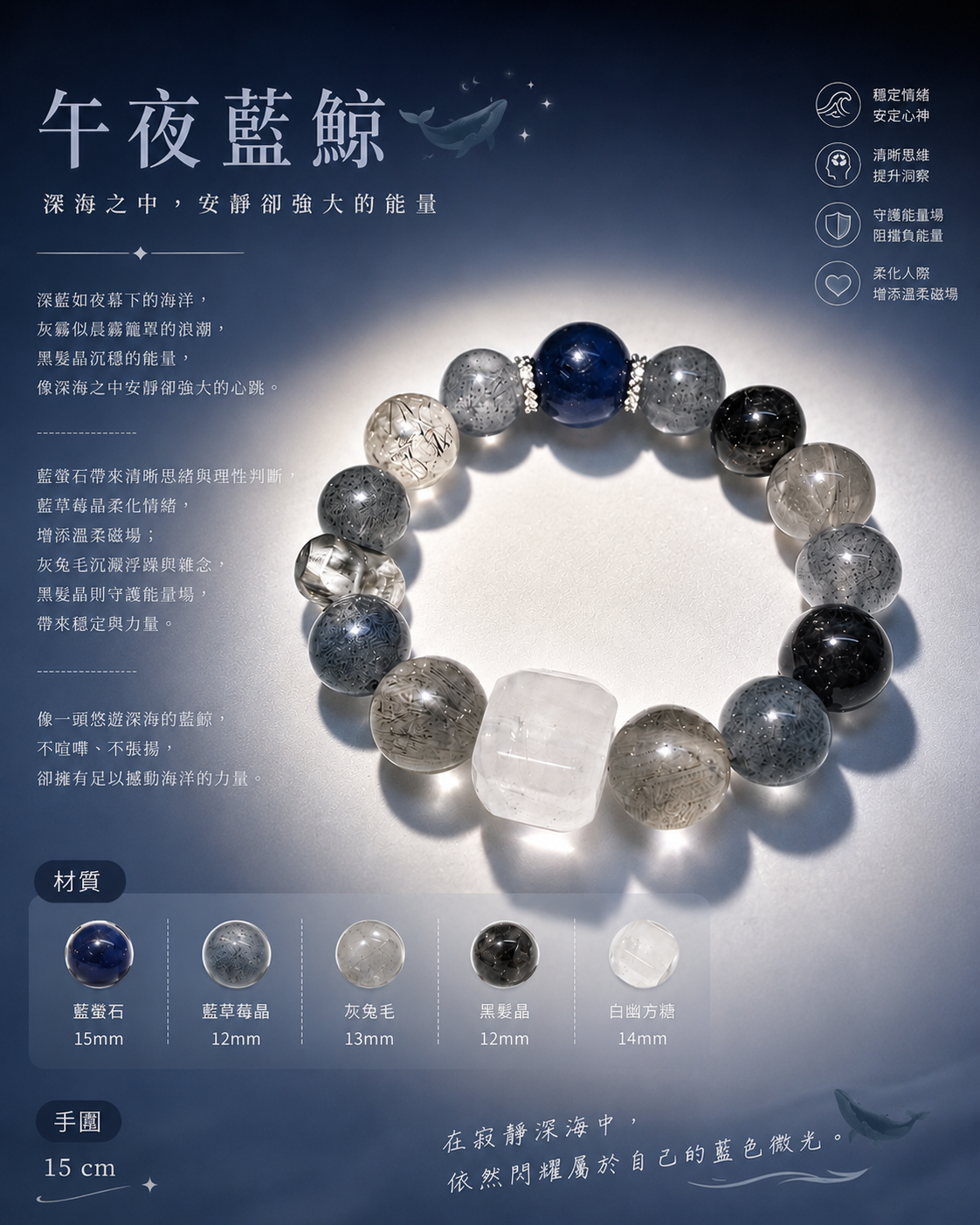 午夜藍鯨｜讓靜謐與力量，陪你一起前行