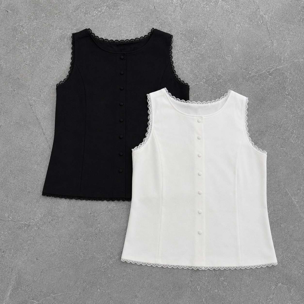 T04 | 法式蕾絲後綁帶 Tie top （2 colors）