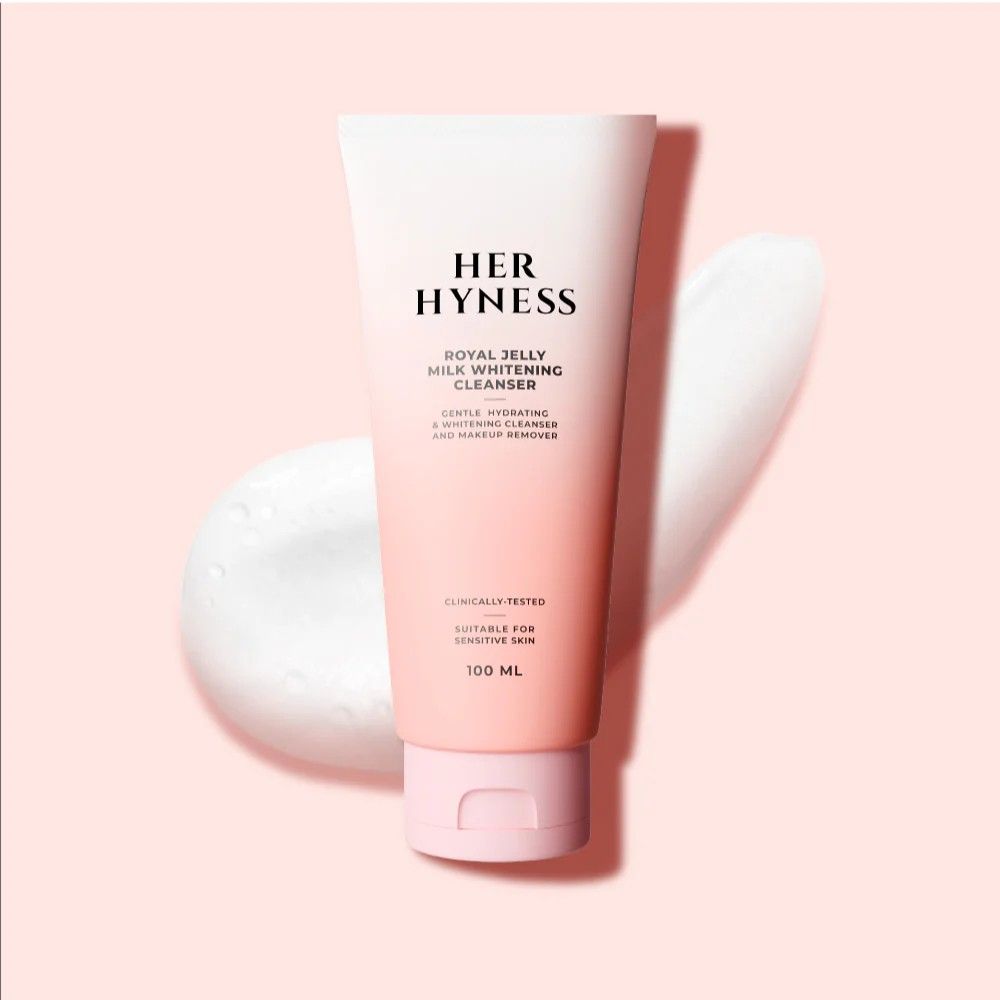 泰國保養品牌-Her Hyness蜂王漿洗卸2合1美白潔面乳100ml