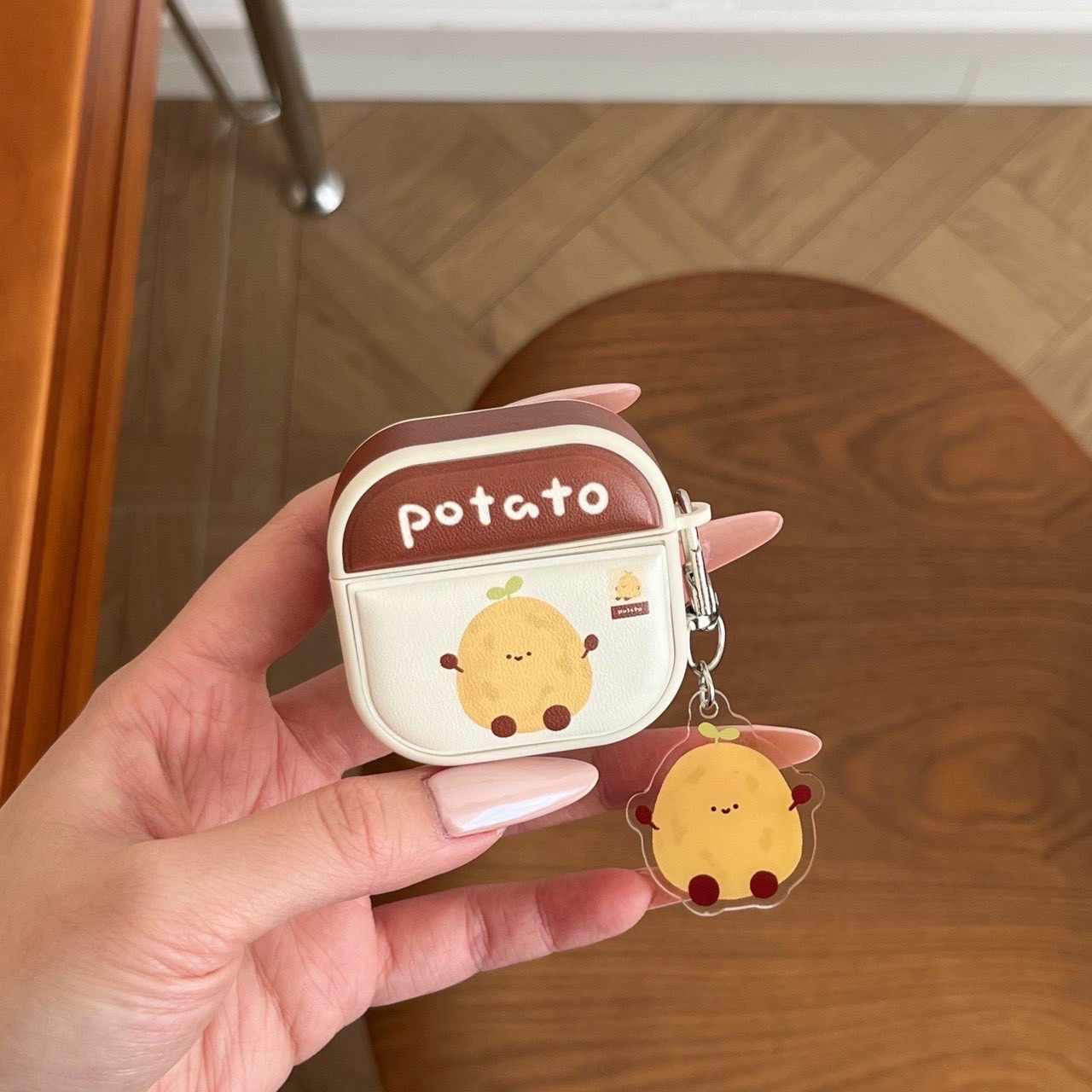 可愛potato小人耳機殼+同款吊飾