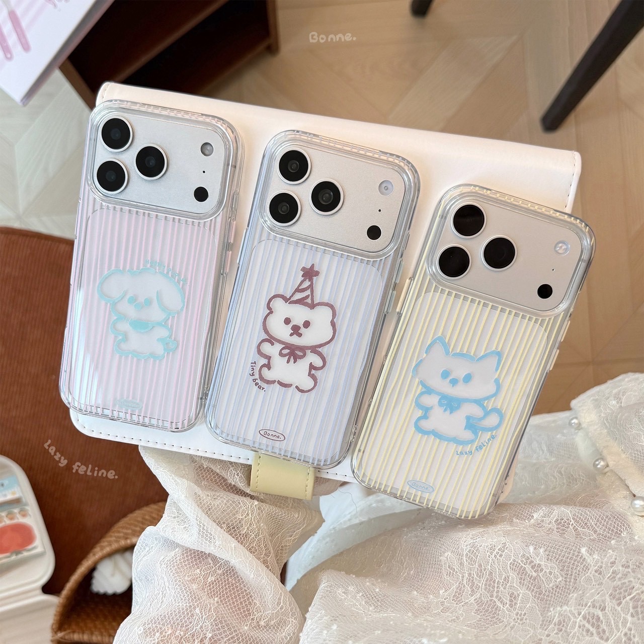 線條動物手機殼