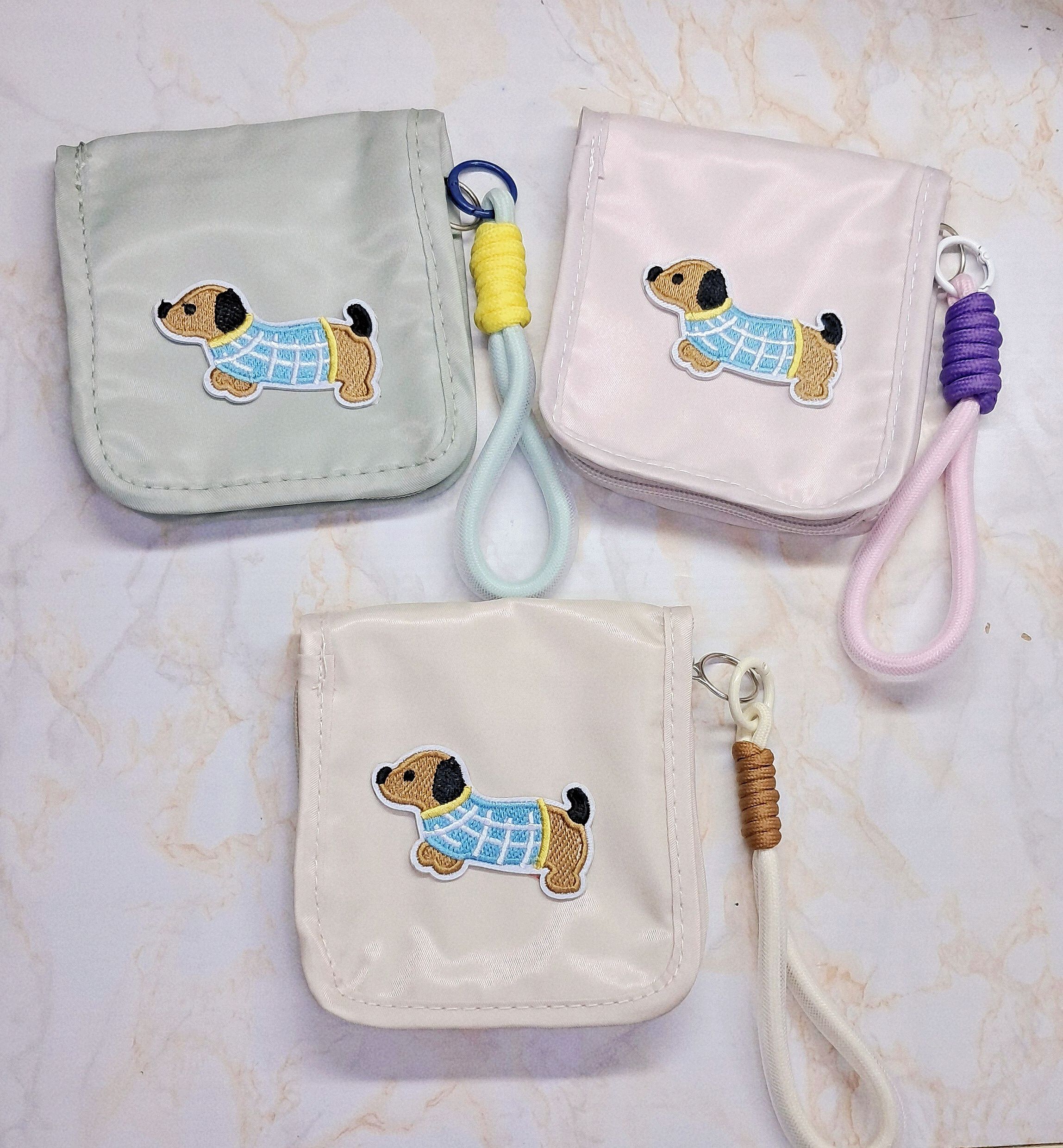 🐶韓系小狗刺繡藥包 化妝包 收納包