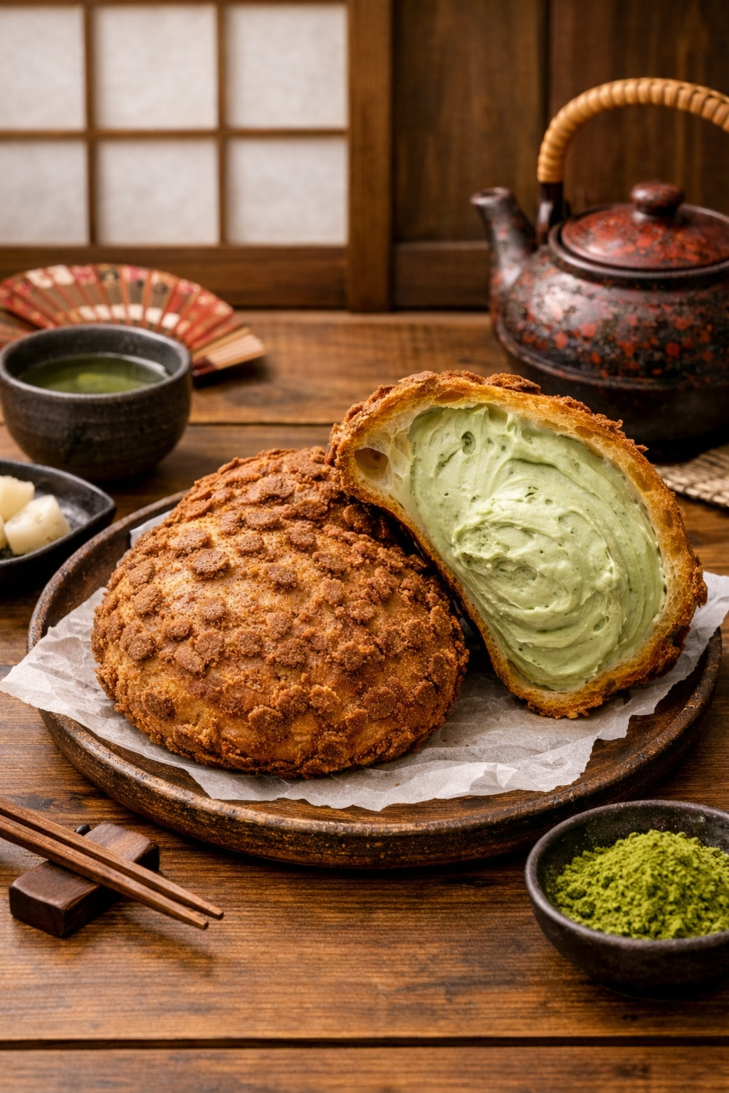 冰淇淋泡芙/抹茶