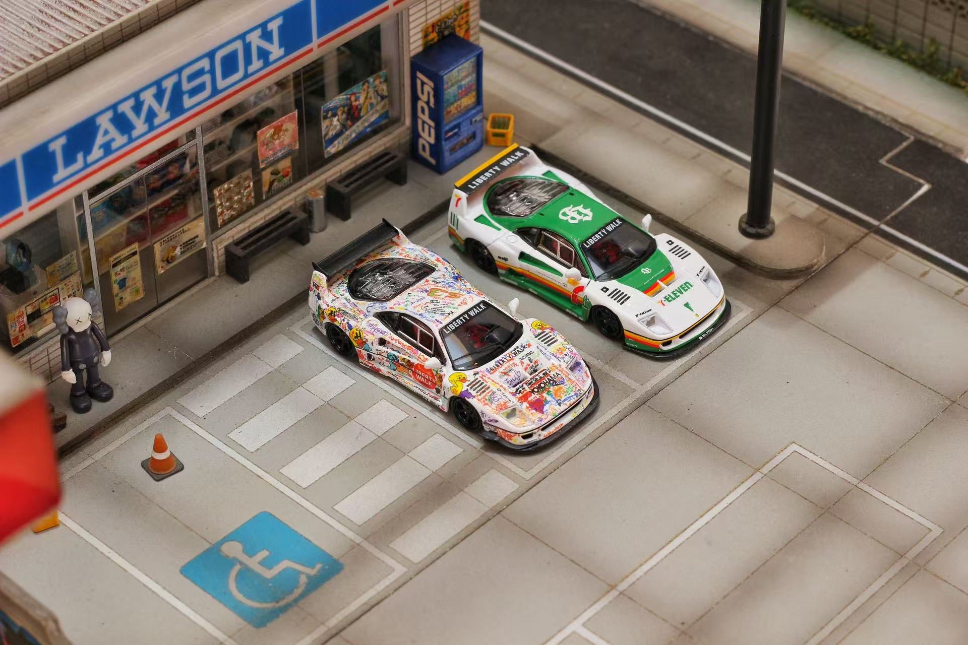 GHOST PLAYER 定制版 1/64 合金 LBWK F40