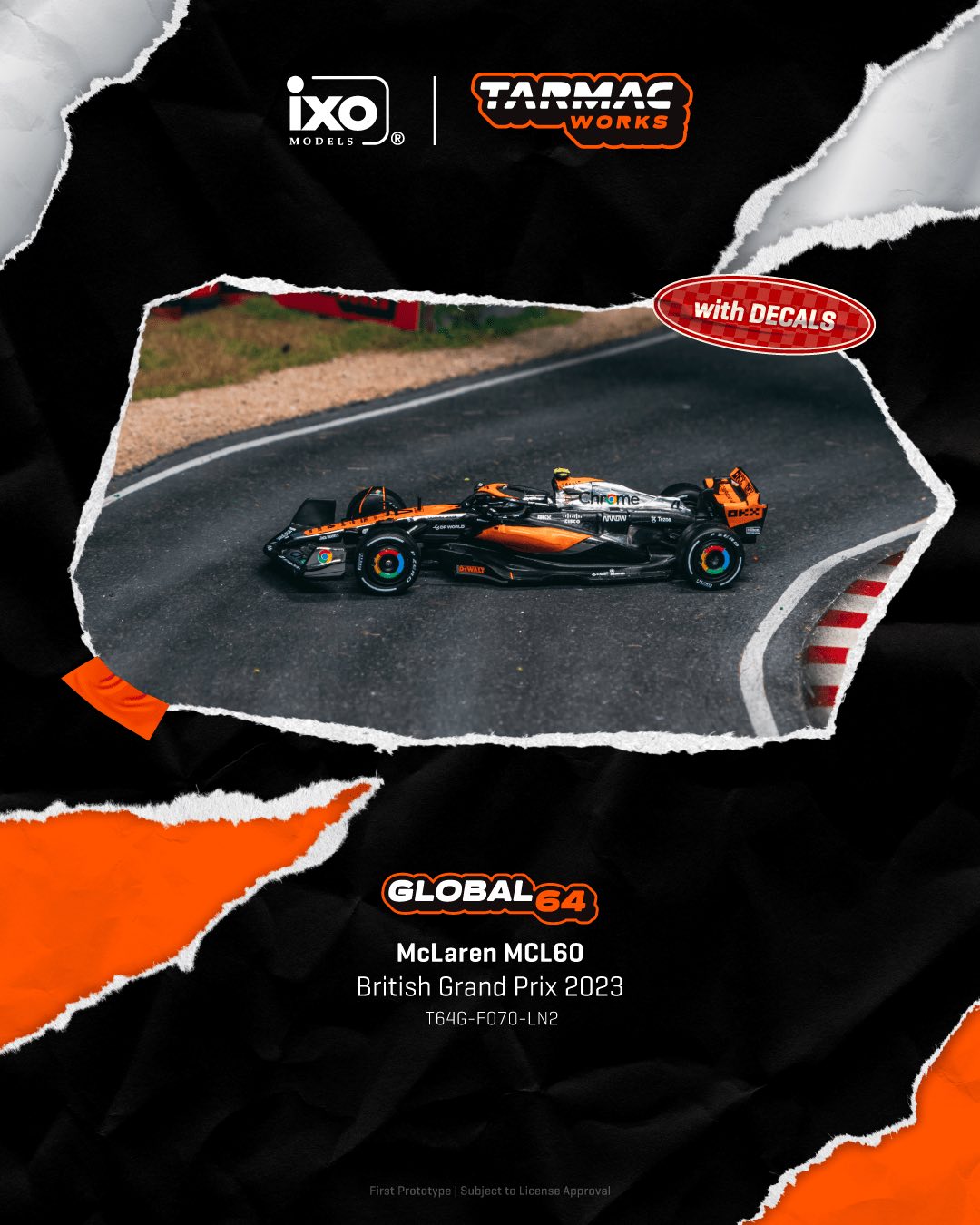 E. T64G-F070-LN2 McLaren MCL60 British Grand Prix 2023 $510