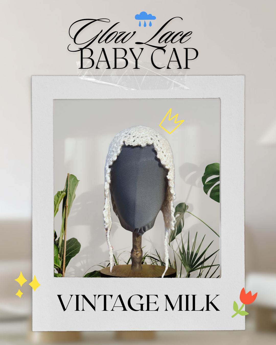 Glow Lace Baby Cap｜寶寶系列