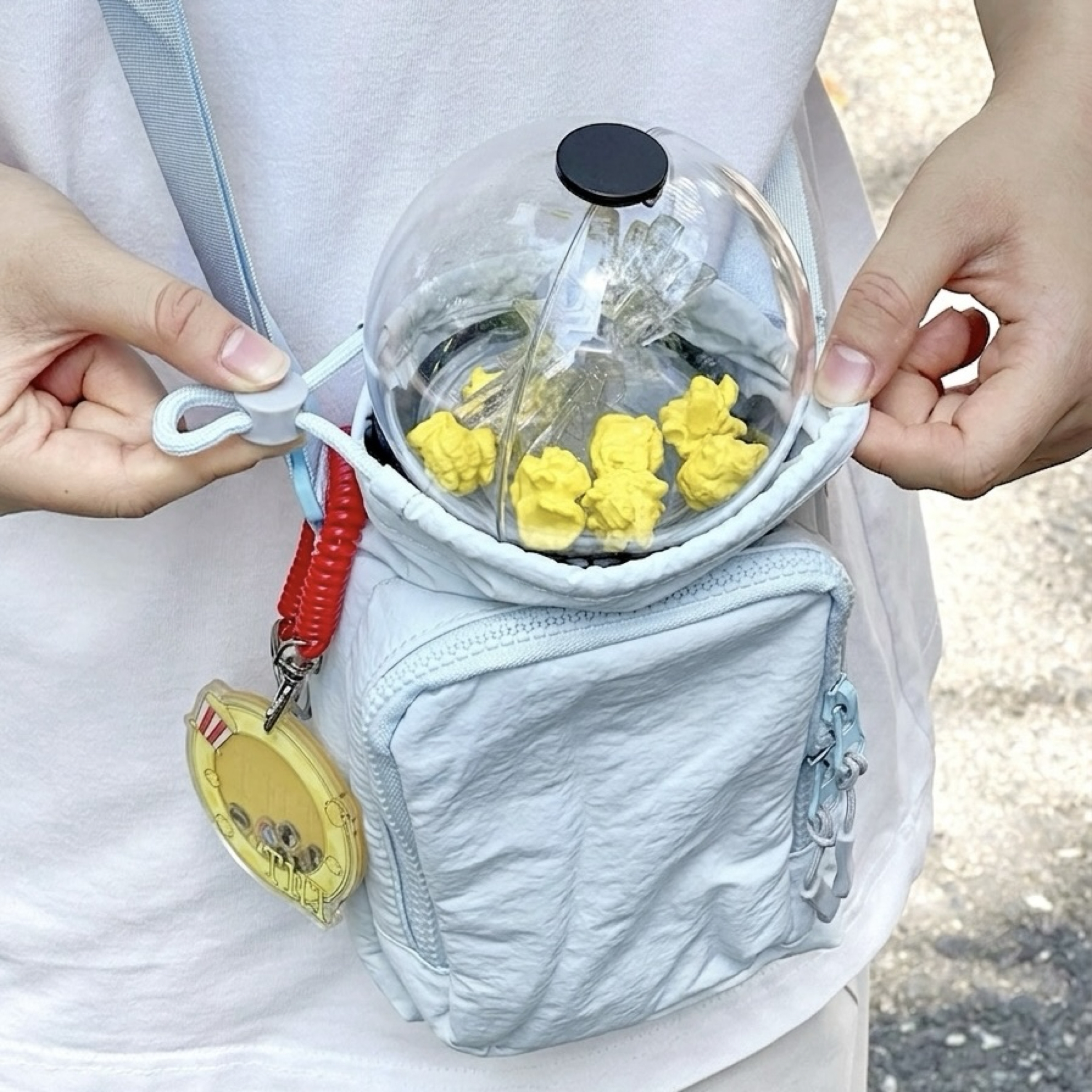 撞色隨身包/手燈收納包《預購》