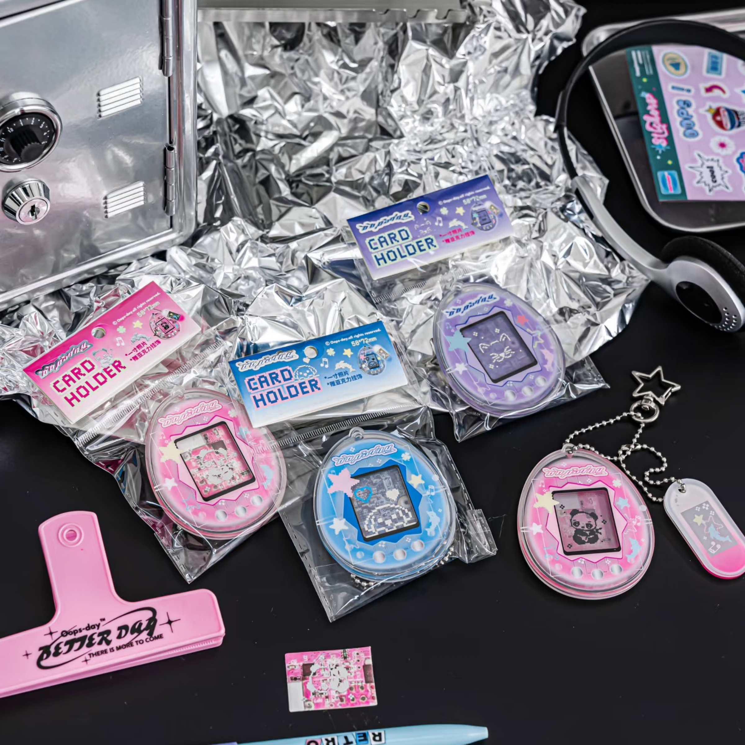 Y2K電子寵物壓克力證件照鑰匙圈《預購》