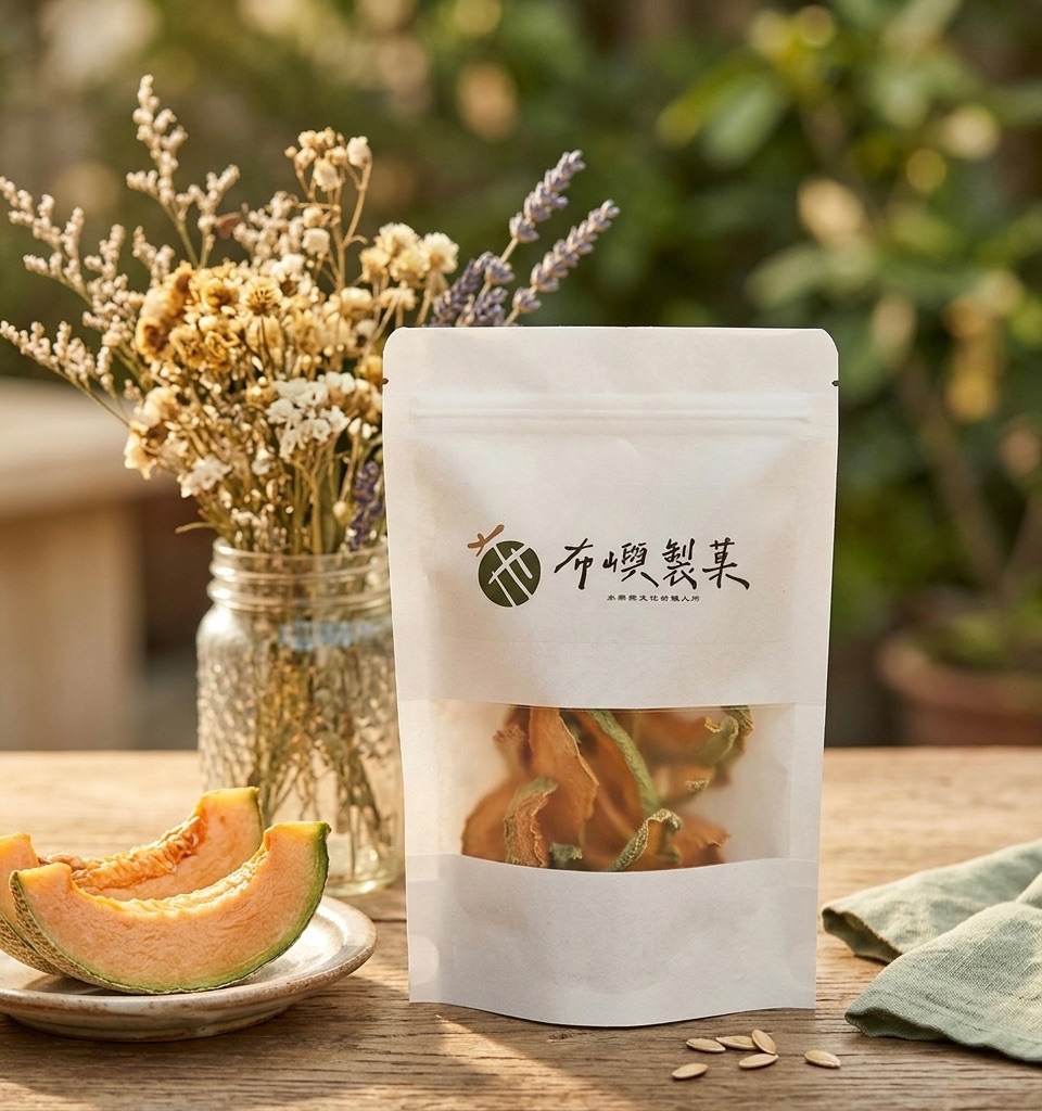 【布嶼菓．厚｜紅】砂地裡的金色暖陽｜崙背詔安洋香瓜果乾 （60g）