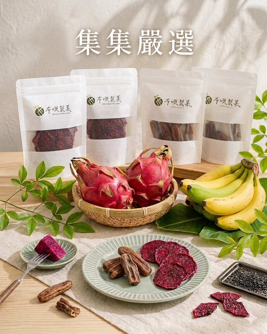 【集集嚴選】山蕉×紅龍 雙享果乾４入組（山蕉2＋紅龍2）