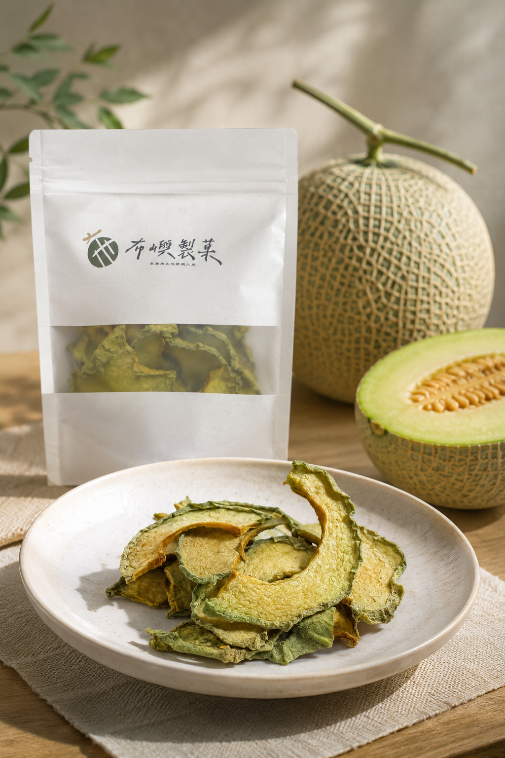 【布嶼菓．厚｜青】藤上熟成的青玉甜｜崙背詔安洋香瓜果乾（60g）
