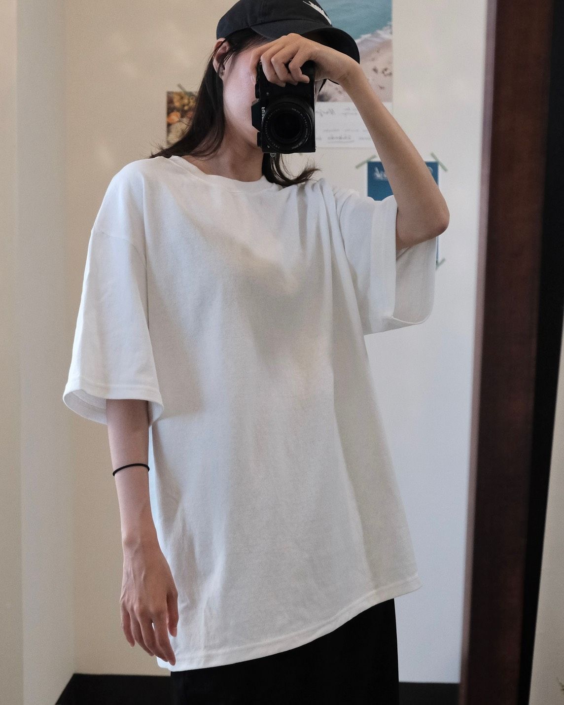 厚磅寬版素T