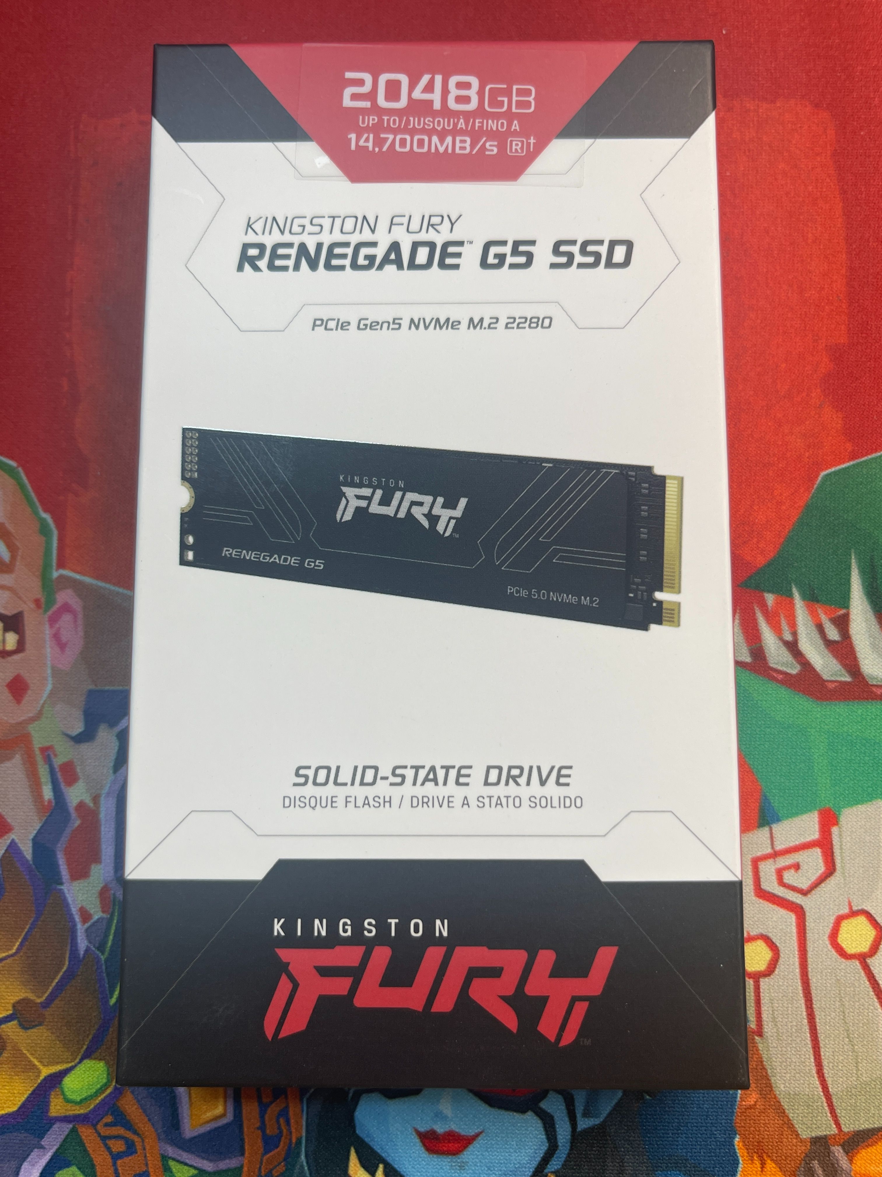 金士頓FURY Renegade G5 2TB PCIe 5.0 NVMe M.2 SSD （SFYR2S/2T0）