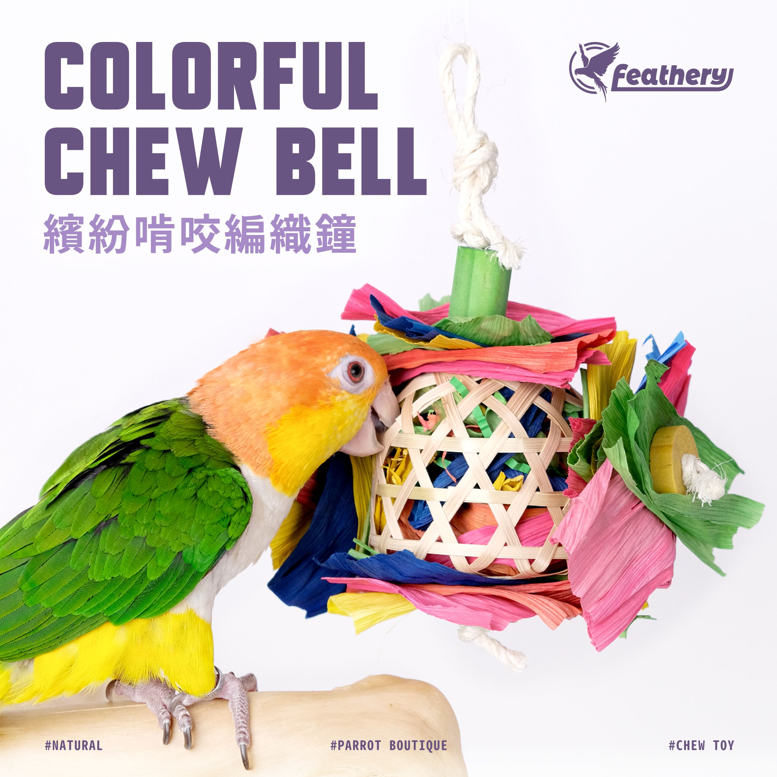 FN-I｜繽紛啃咬編織鐘｜繽紛啃咬玩具