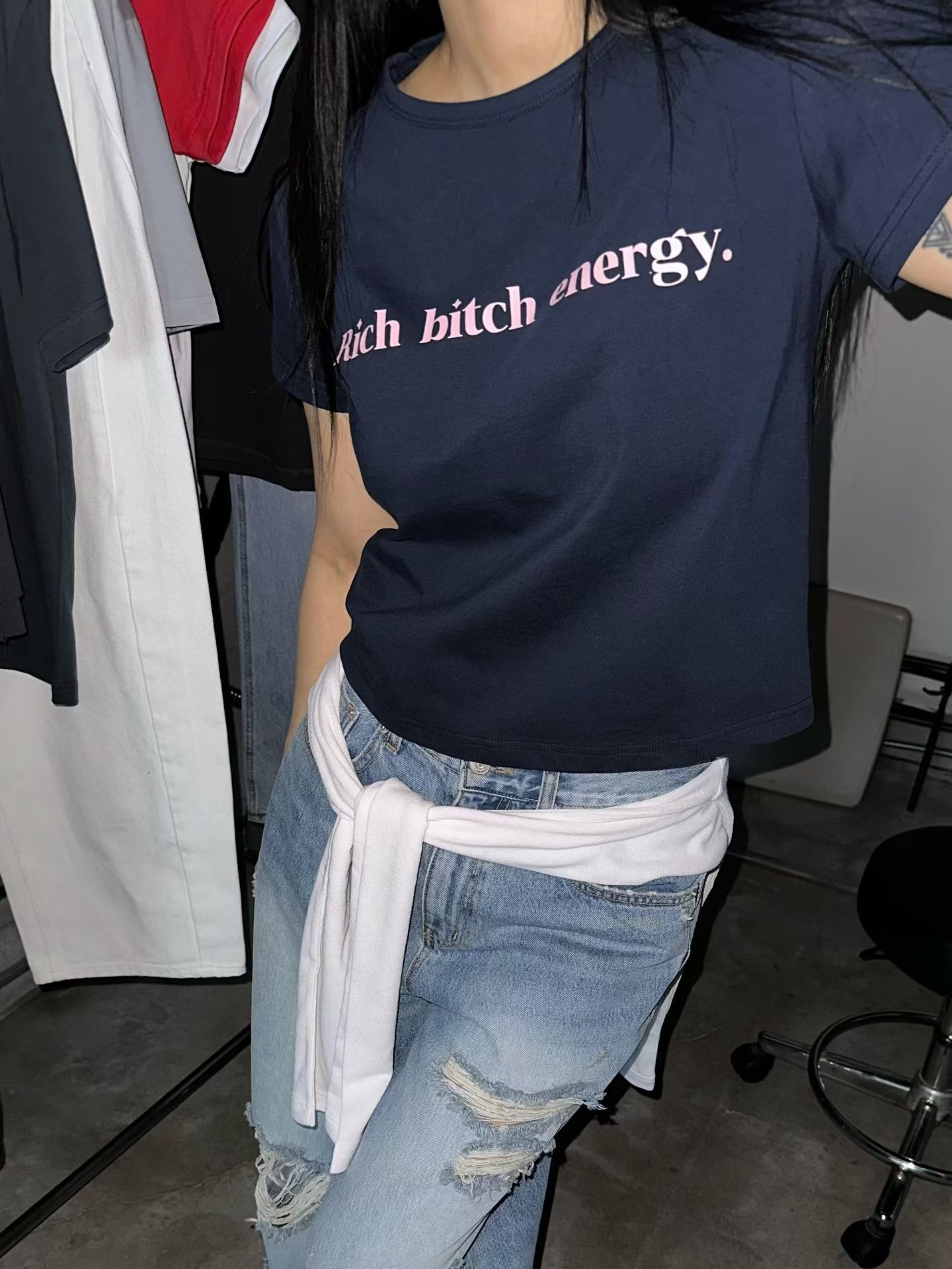 A3*RICH BITCH T（白黑藍）