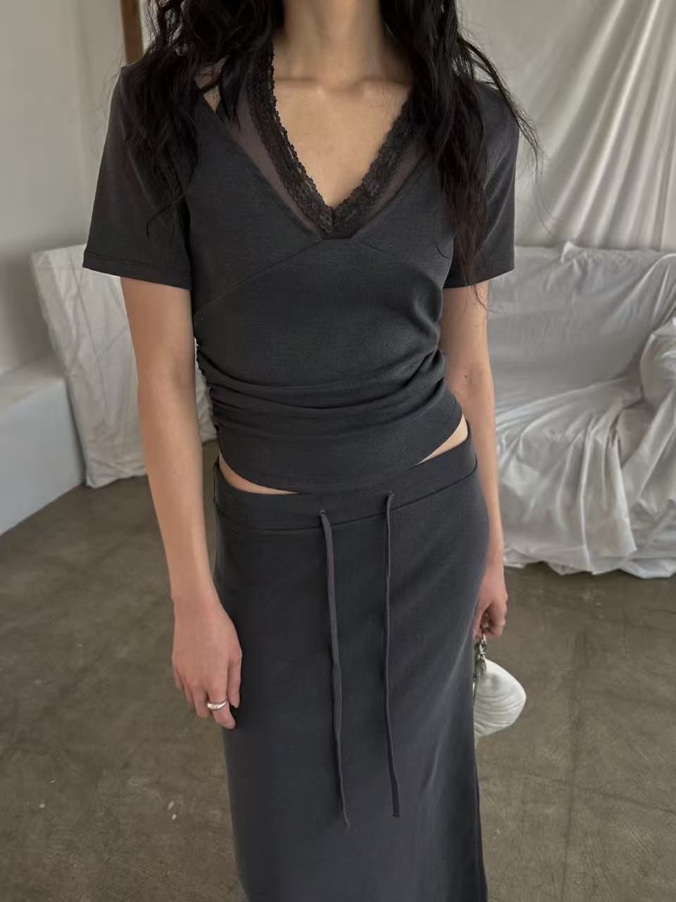 A12*繞脖短袖上衣