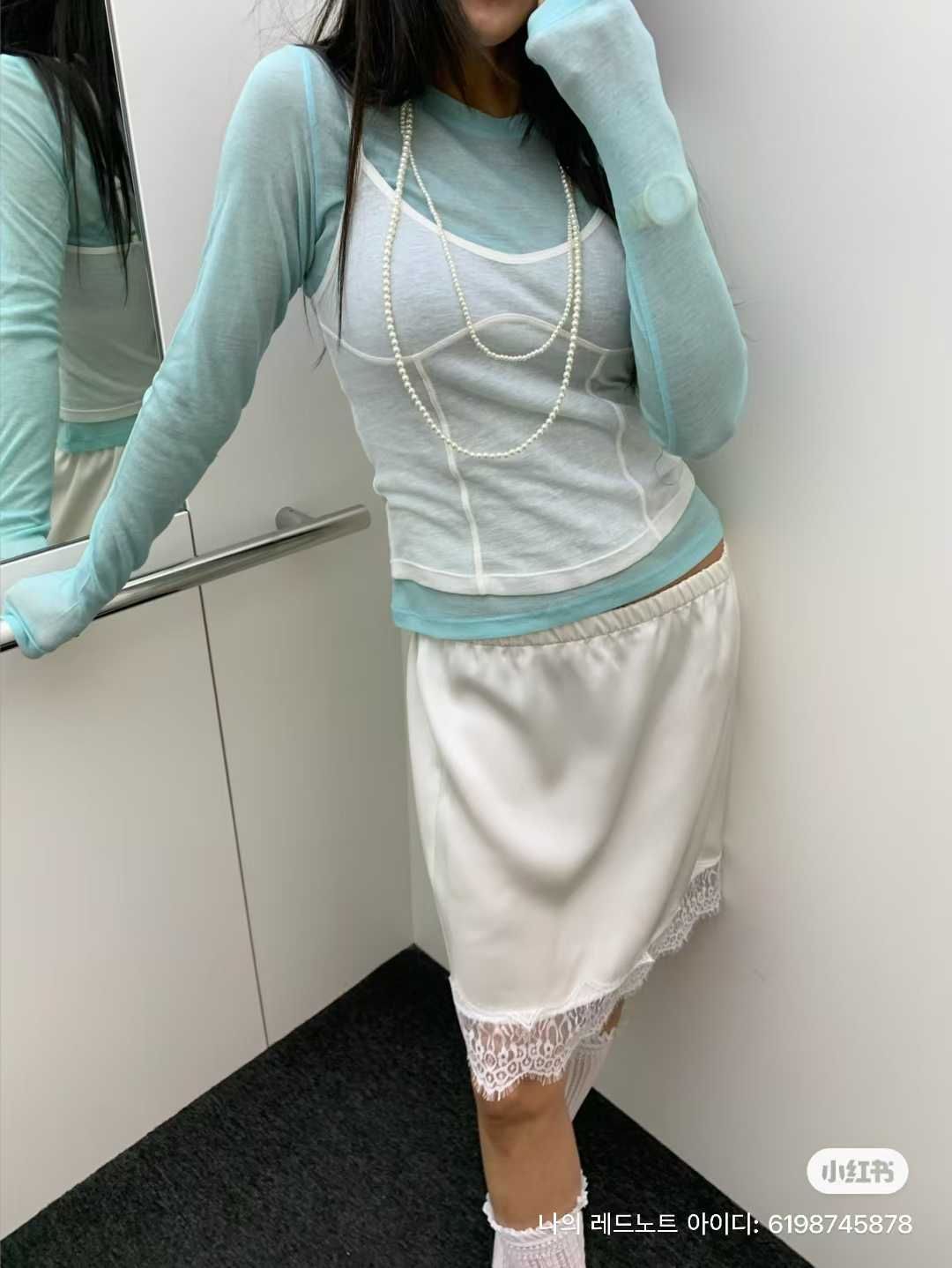 A29*透膚造型背心（白/紅/黑）