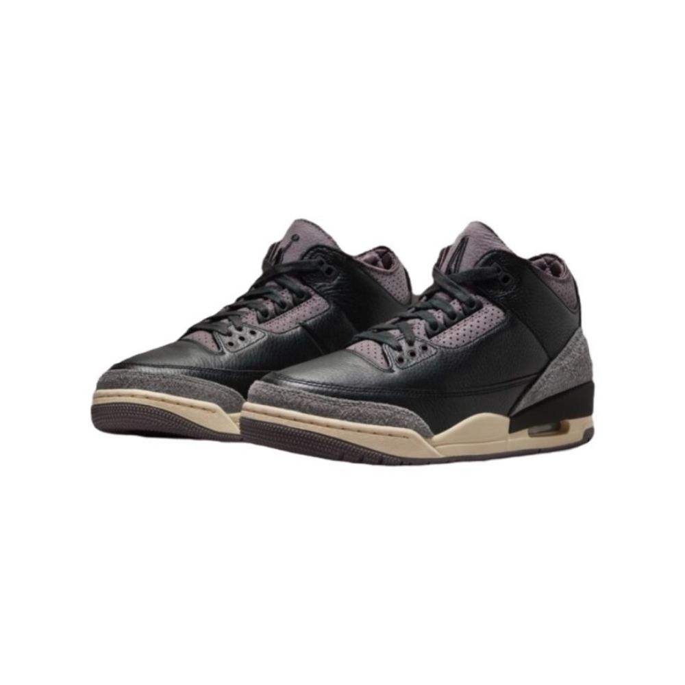 W Air Jordan 3 x A Ma Maniére 麂皮 黑紫 FZ4811-001