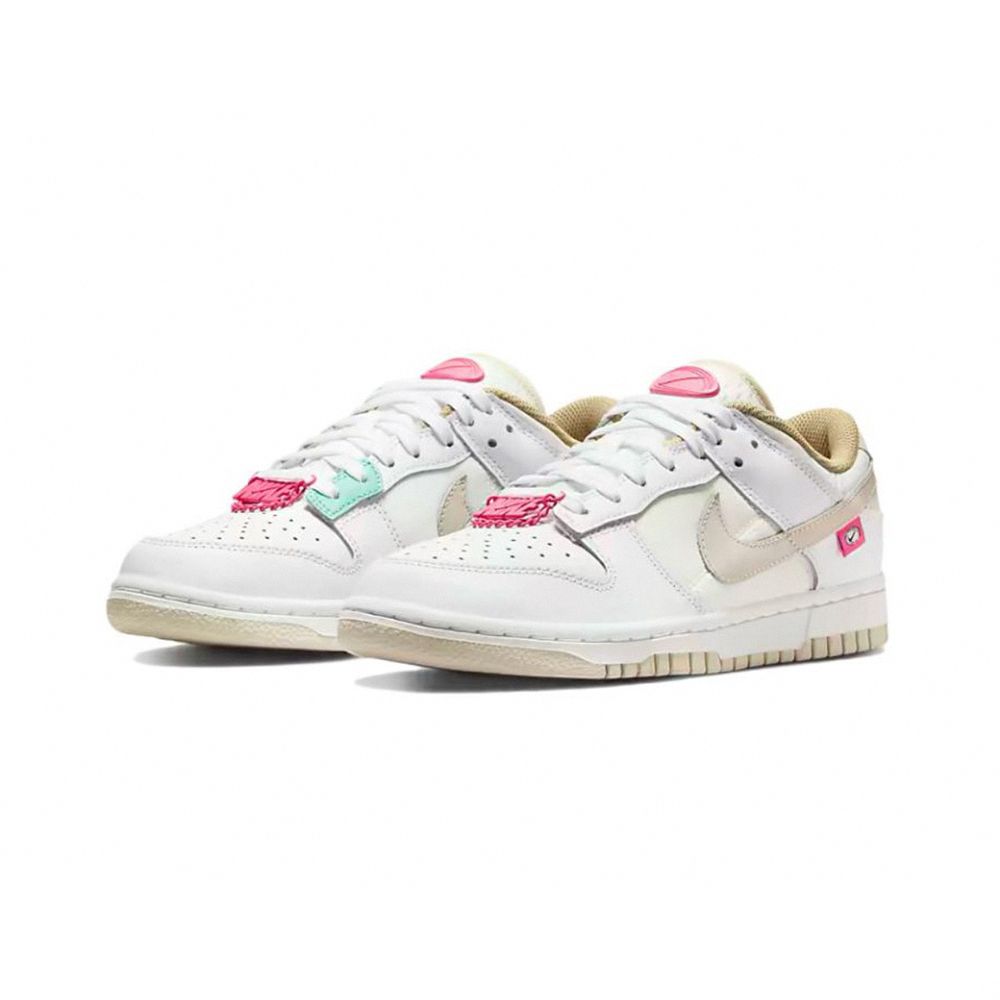 W Nike Dunk Low 淡奶茶 桃紅金鍊	DX6060-121