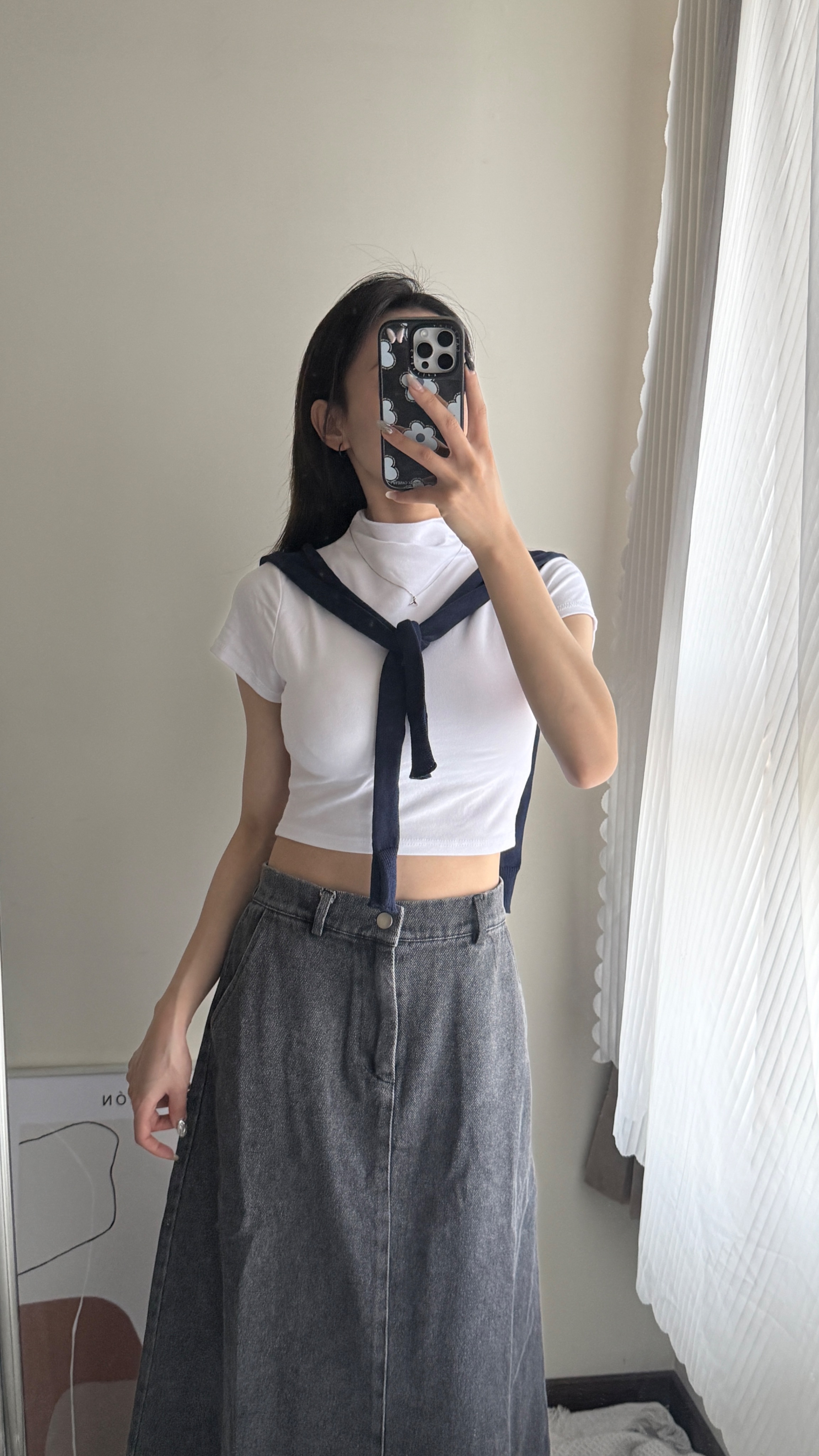 正韓🇰🇷小立領短版胸墊上衣