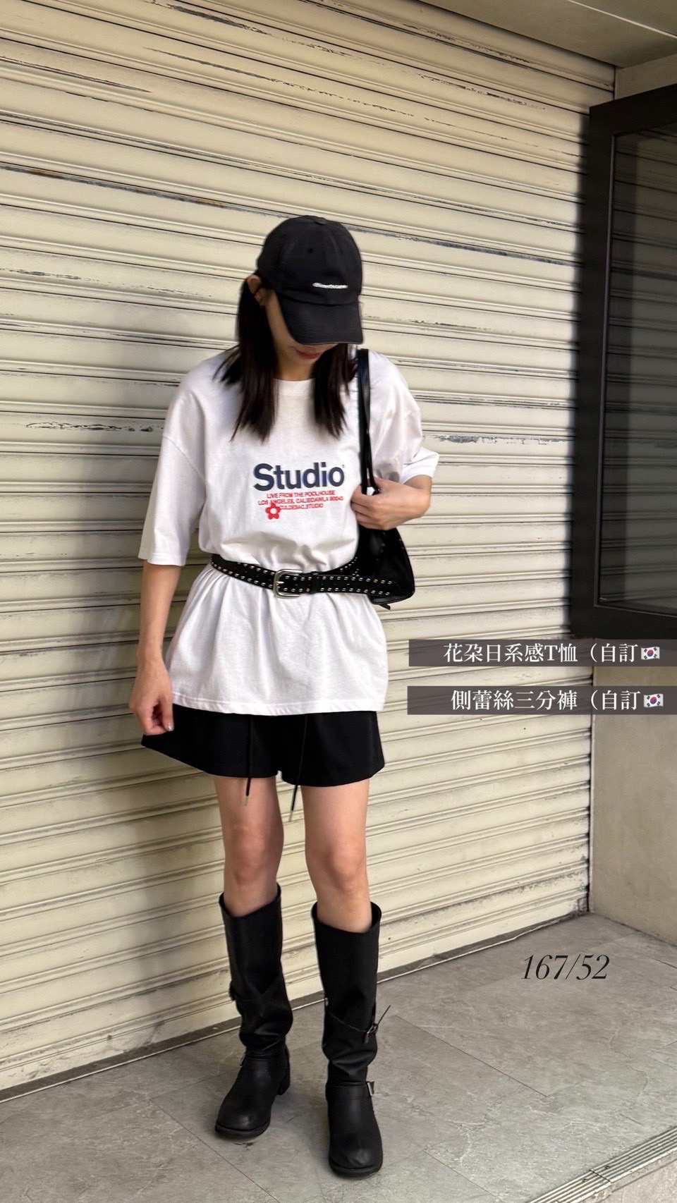 🇰🇷字母小花寬鬆棉T