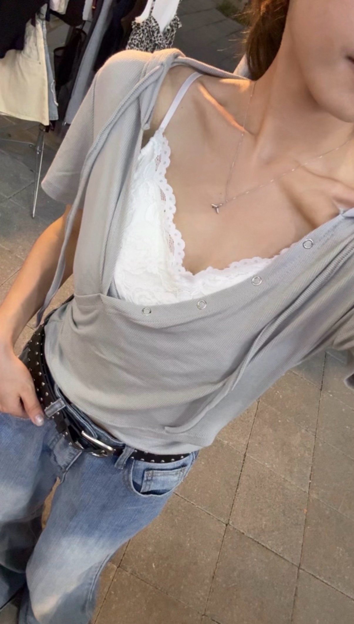 ✨大胸小胸都可以🛒浪漫法式緹花馬甲背心