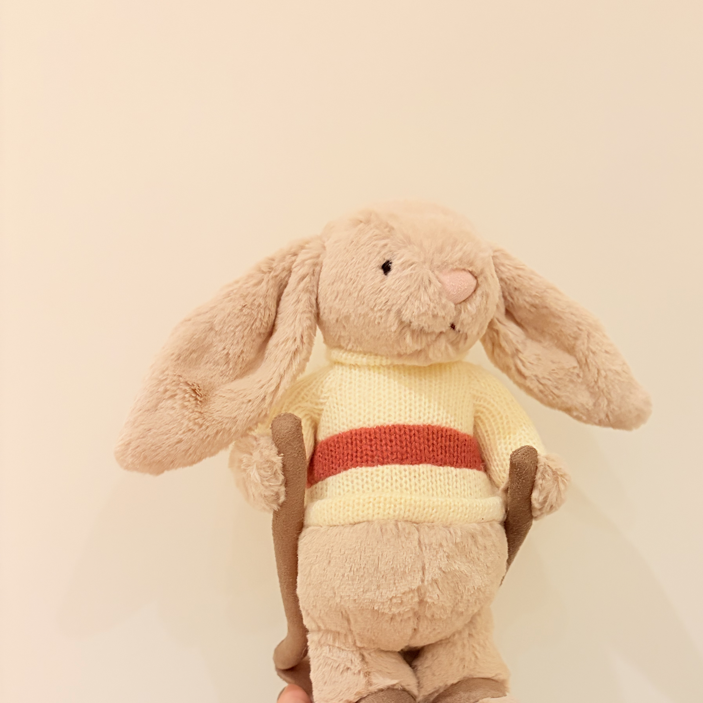 Jellycat 2026新品 金牌滑雪兔兔 Bashful Bunny Gold Medal Ski Outfit