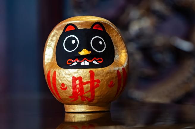 大門屋x武德宮金裝黑虎達摩 （已過爐）