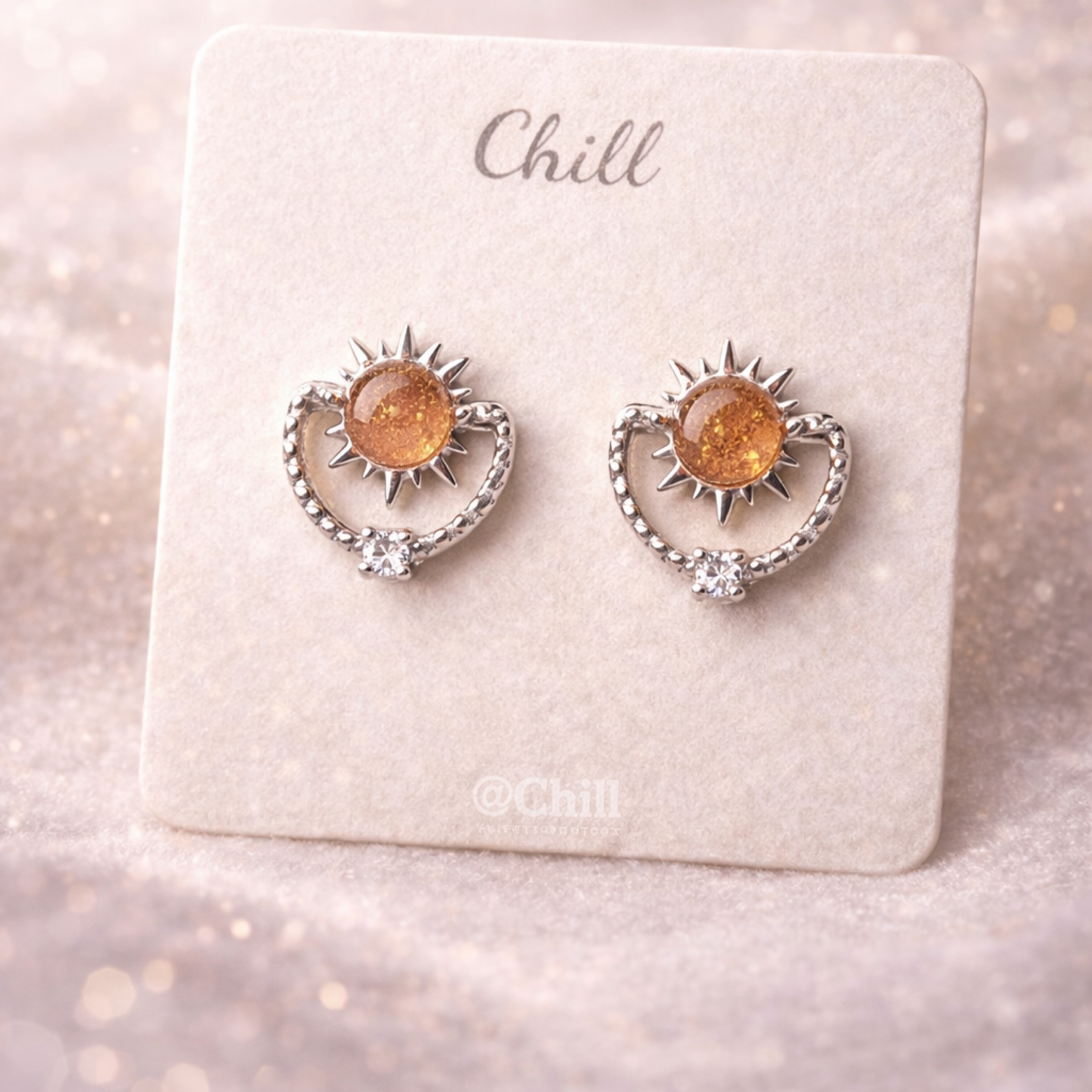 ［做自己的太陽☀️］金太陽耳釘