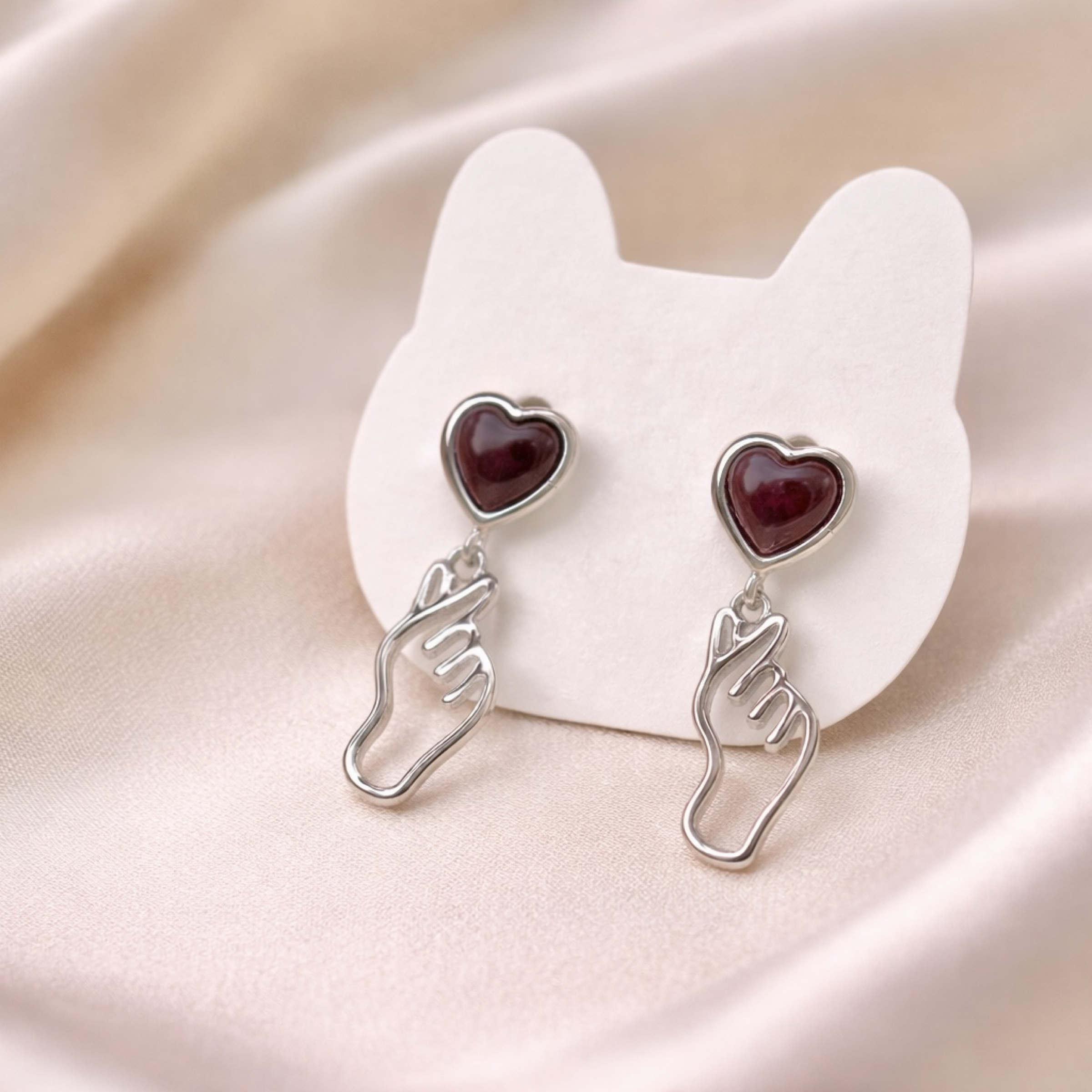 ［愛哩呦依呦依呦依🫰🏻］石榴石耳釘垂墜