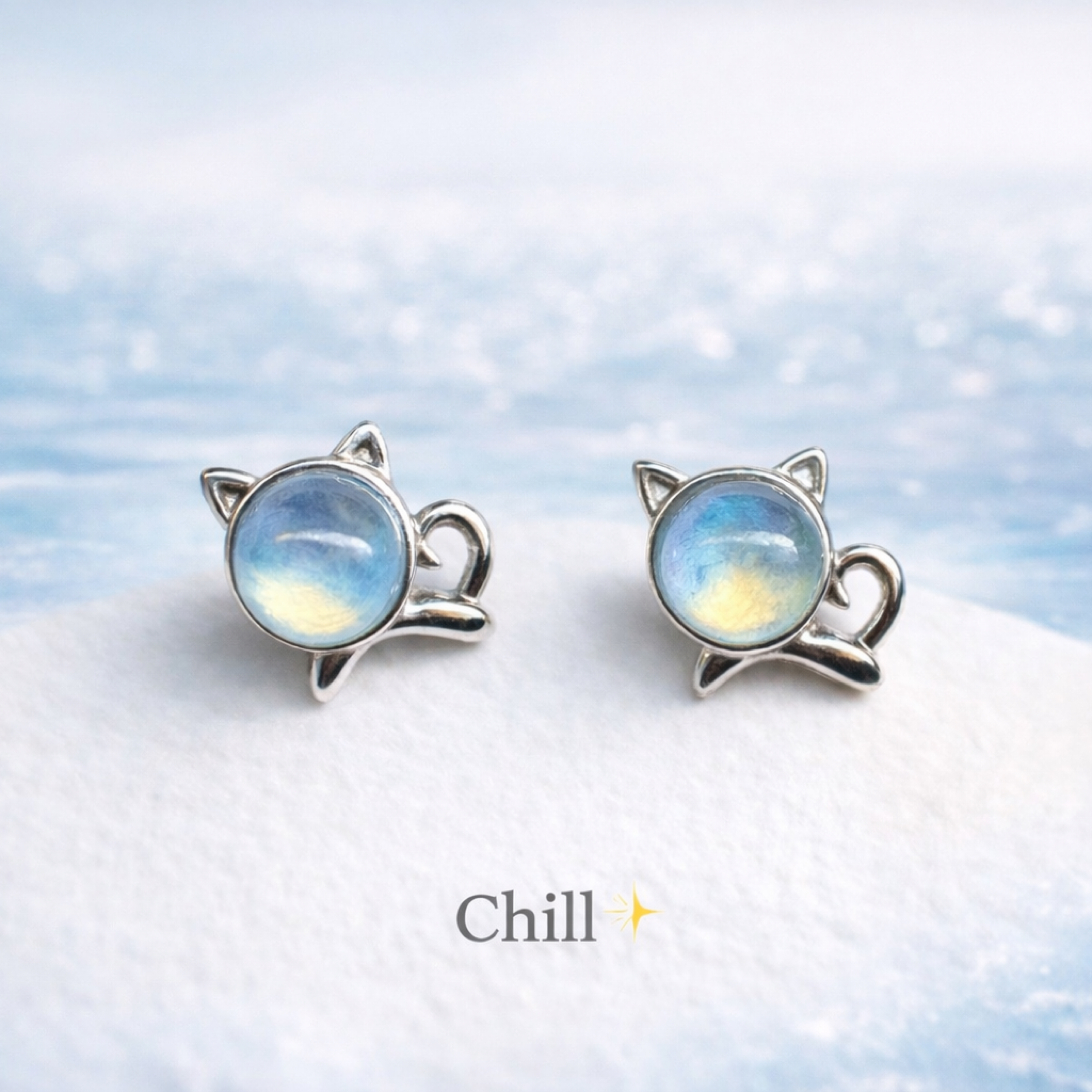 ［海藍寶趴趴喵］耳釘