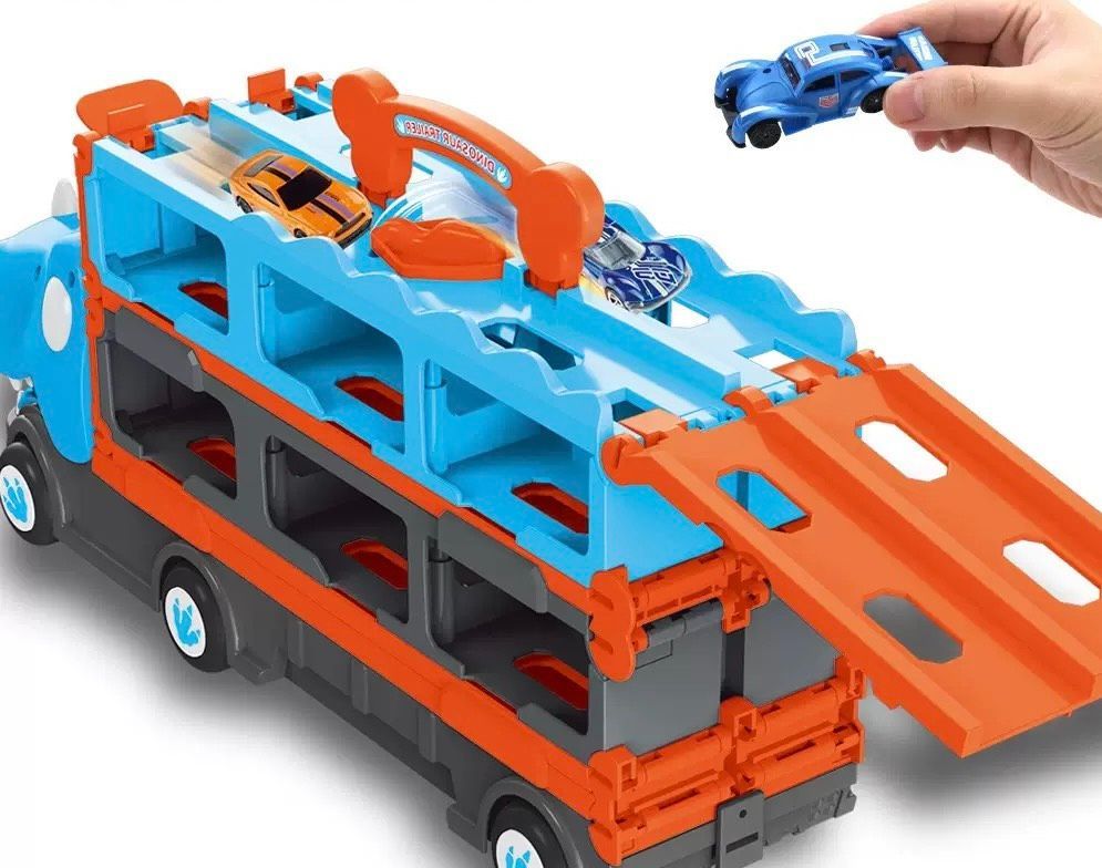 【TAI AUTO】恐龍造型變形收納彈射軌道車 A193