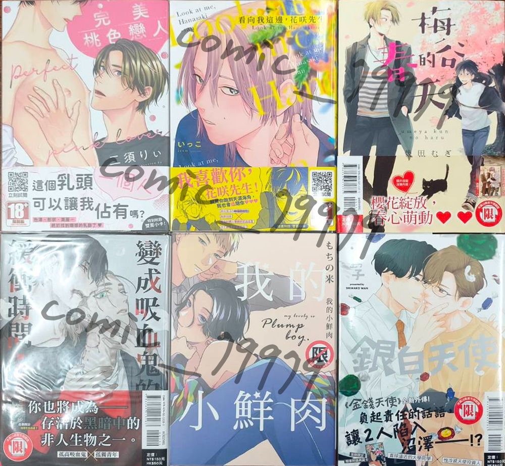 BL漫畫，售出不做退換貨，有問題請先詢問，每單強制+1加強包裝，禁止未成年購買