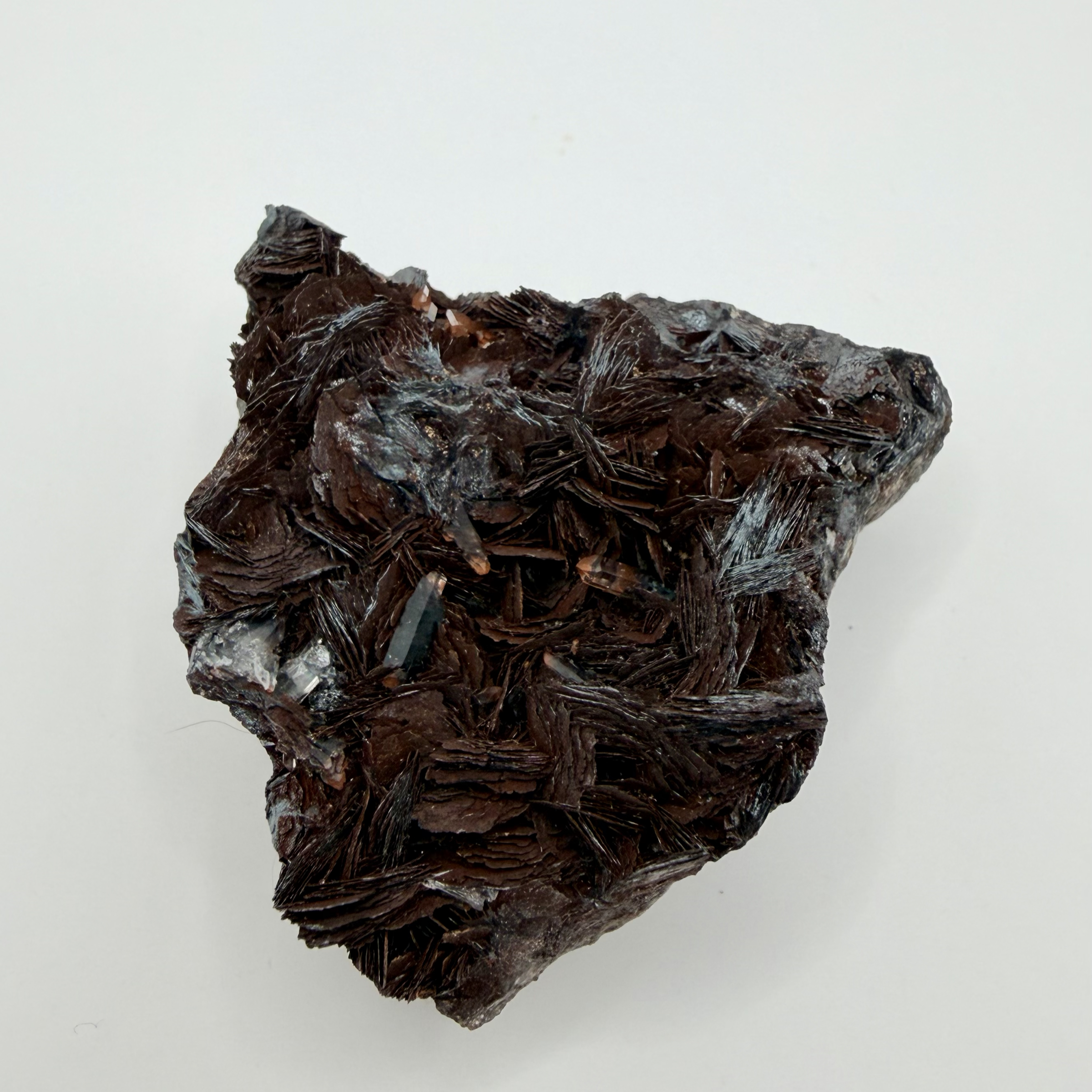 鏡鐵礦水晶共生原礦