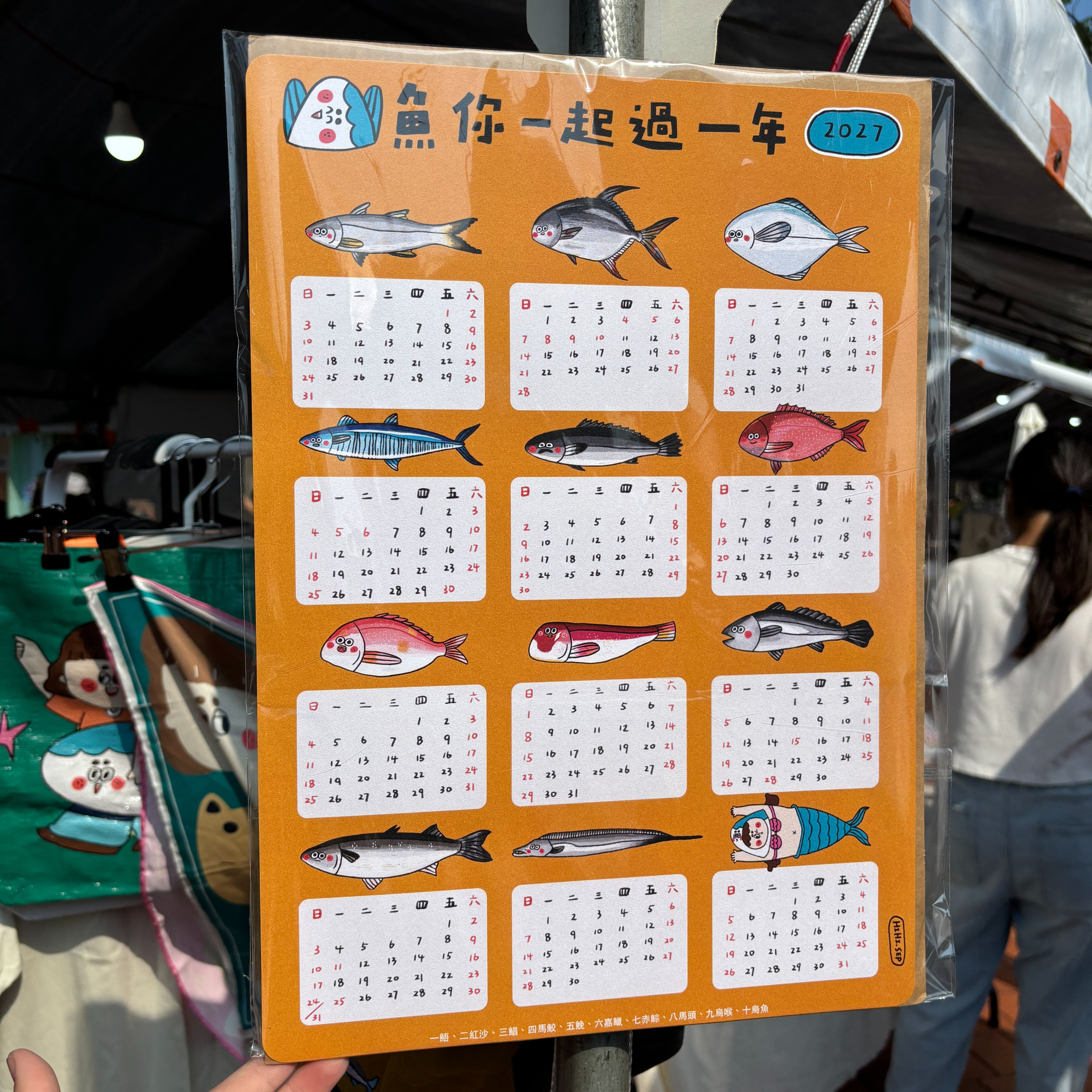 2027 魚你一起過一年 小年曆（無附夾子） / 海報款