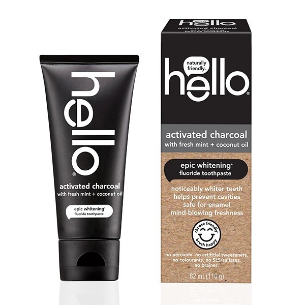 美國Hello Epic 活性炭亮白無氟牙膏 113g