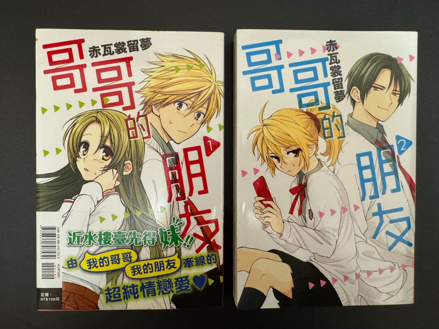 哥哥的朋友 1~2 首刷附書腰 自有書8成新 赤瓦裳留夢