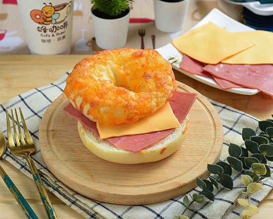 幸福火腿起司貝果