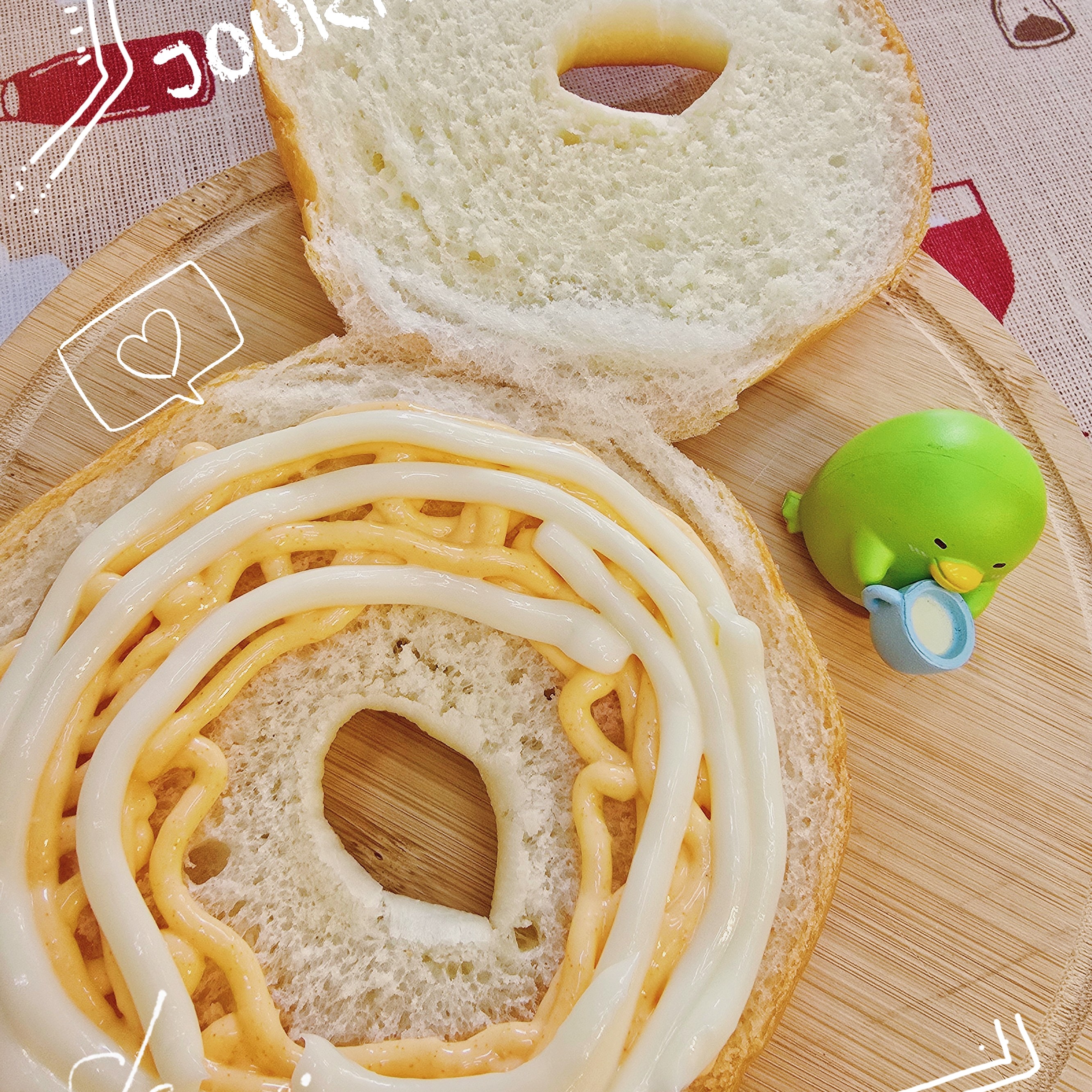 明太子沙拉貝果（微辣）