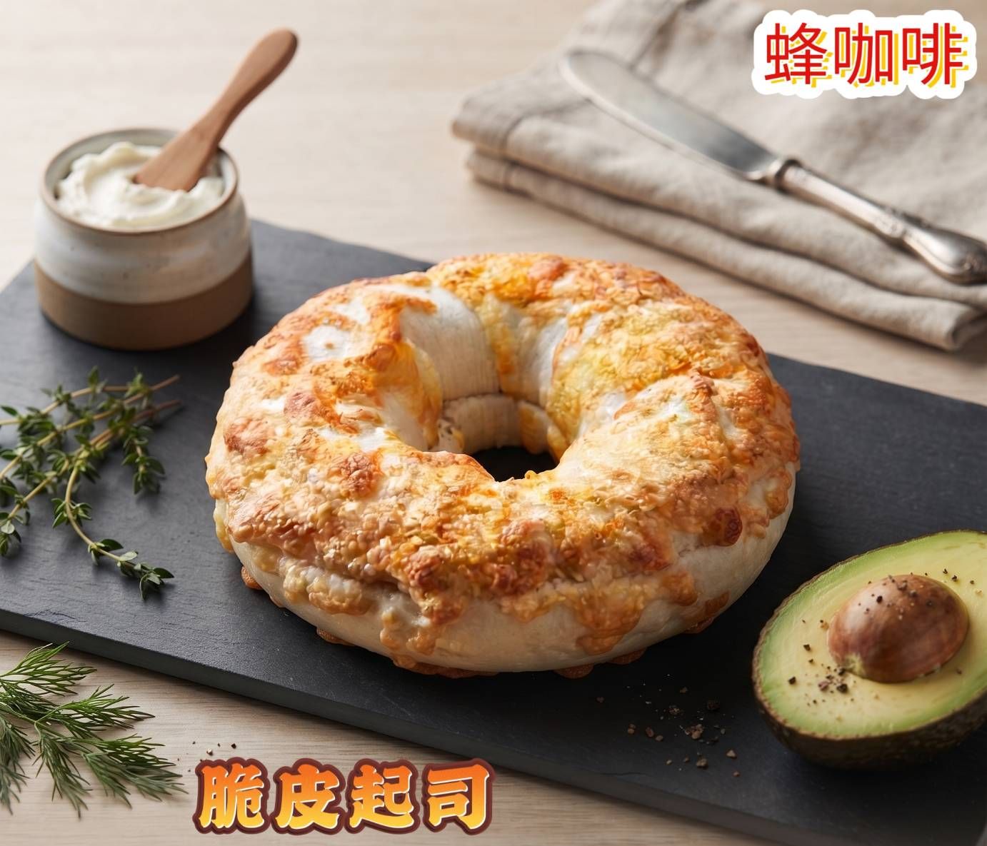 脆皮起司軟心貝果（無餡料）