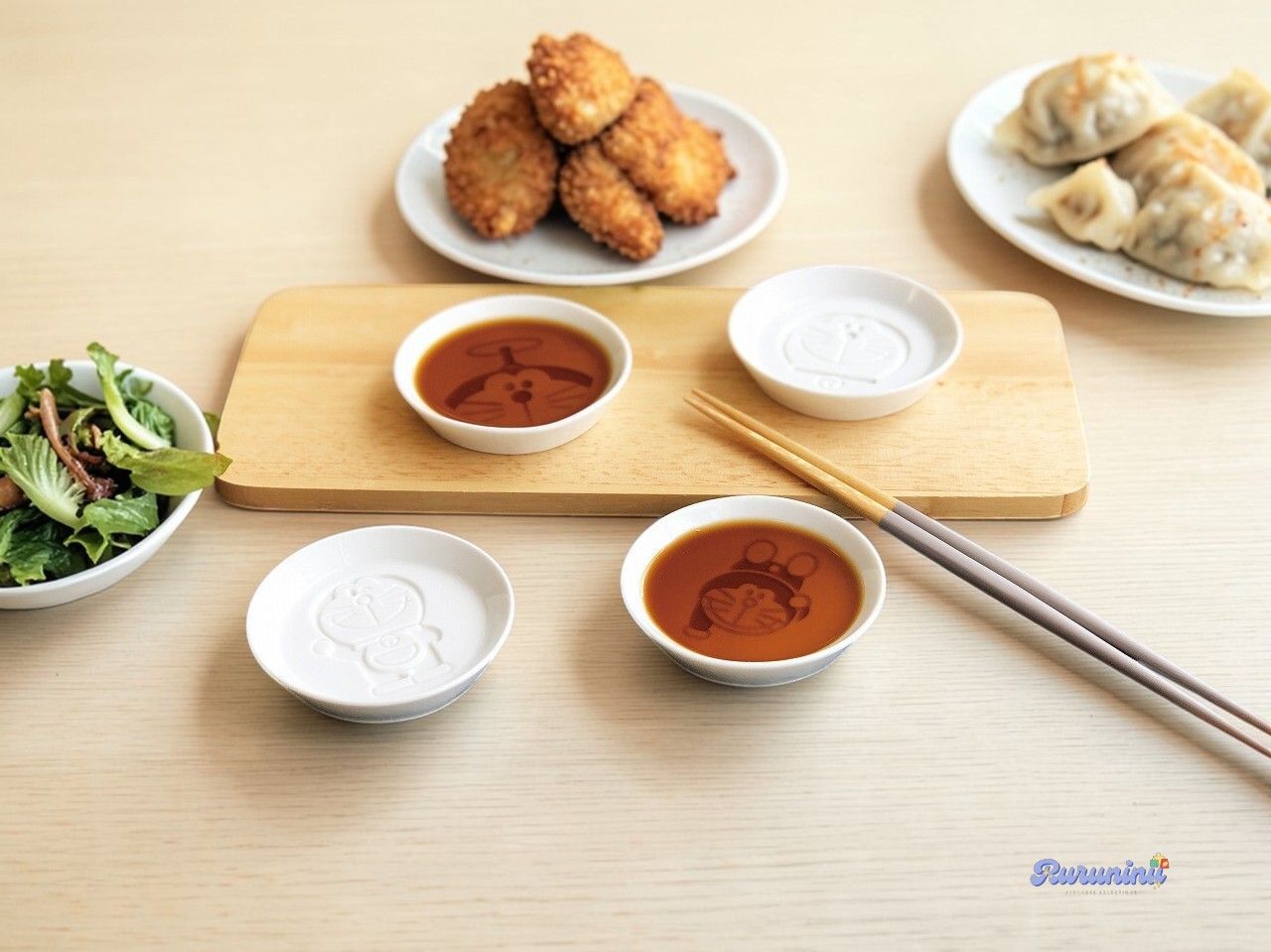 （現貨） 多啦a夢造型醬油碟/醬料碟/小菜碟， 日本直送-Kanesho 金正陶器