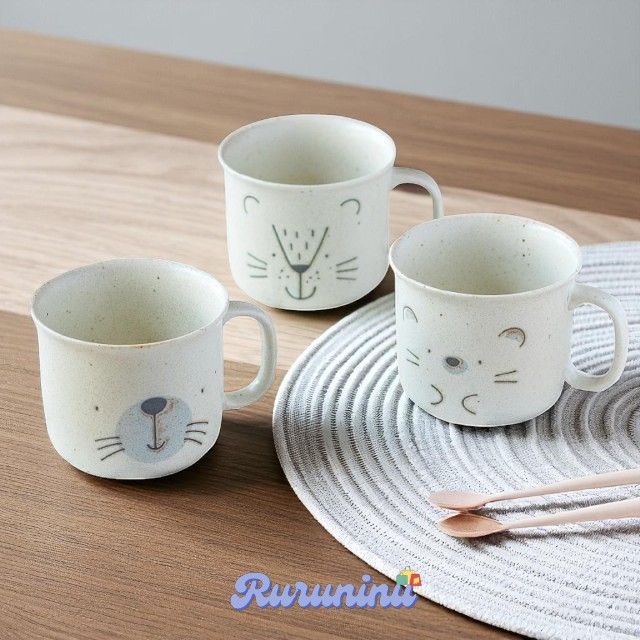 （現貨+預購） MoguMogu Lunch 動物造型馬克杯 / 陶瓷杯 / 咖啡杯 / 茶杯 日本直送-AWASAKA