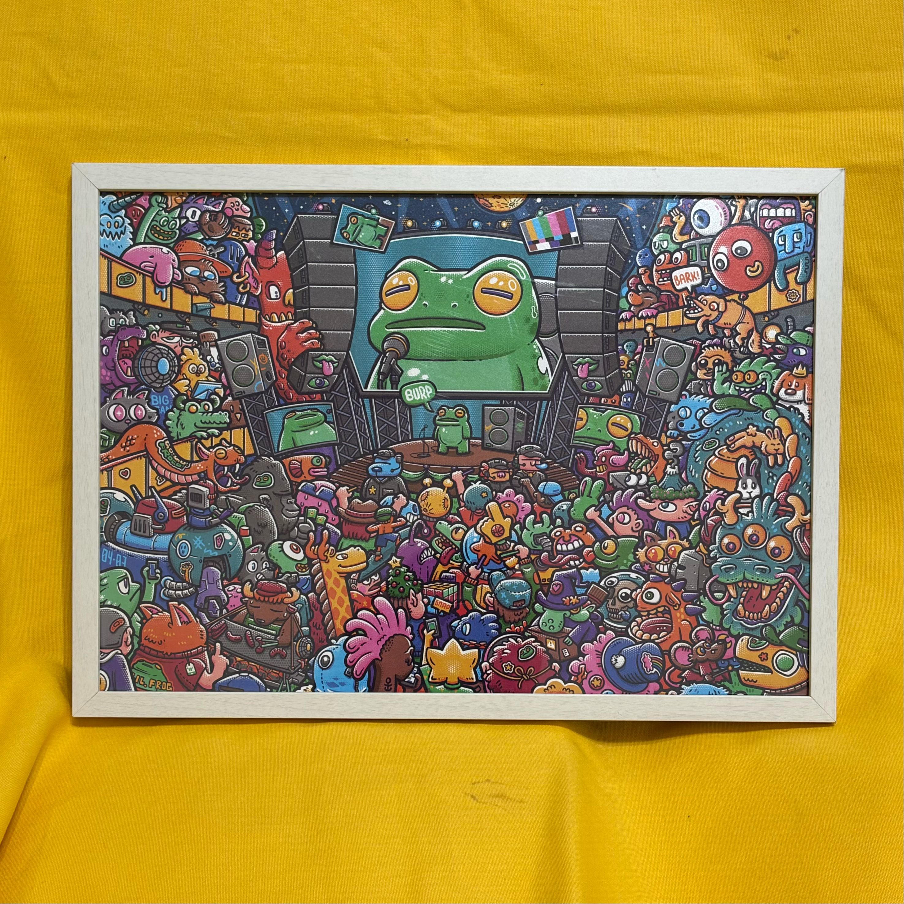 今天要為大家帶來這首 嗝 - 海報含木框 + 背面簽繪