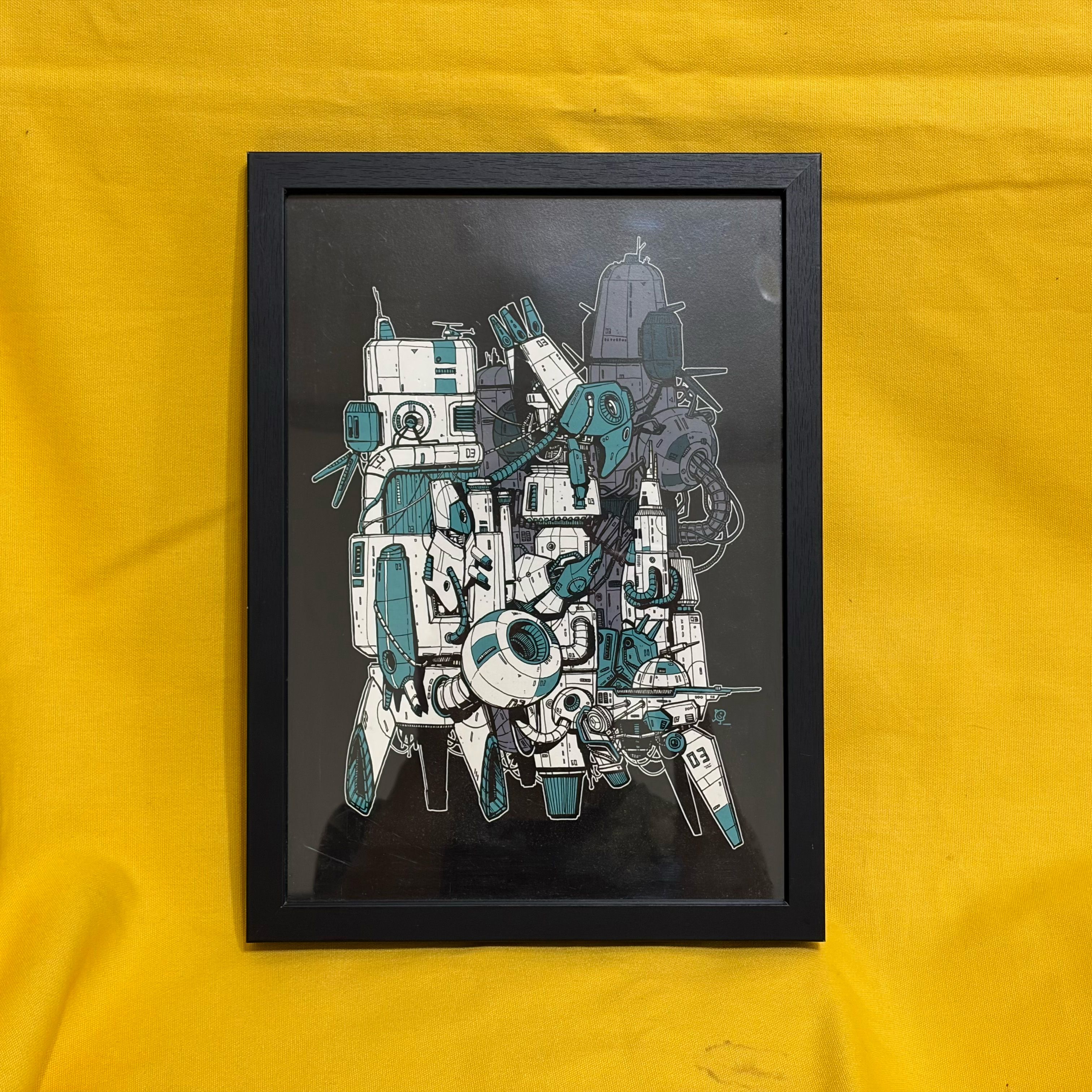 Project 03 - 海報含木框 + 背面簽繪