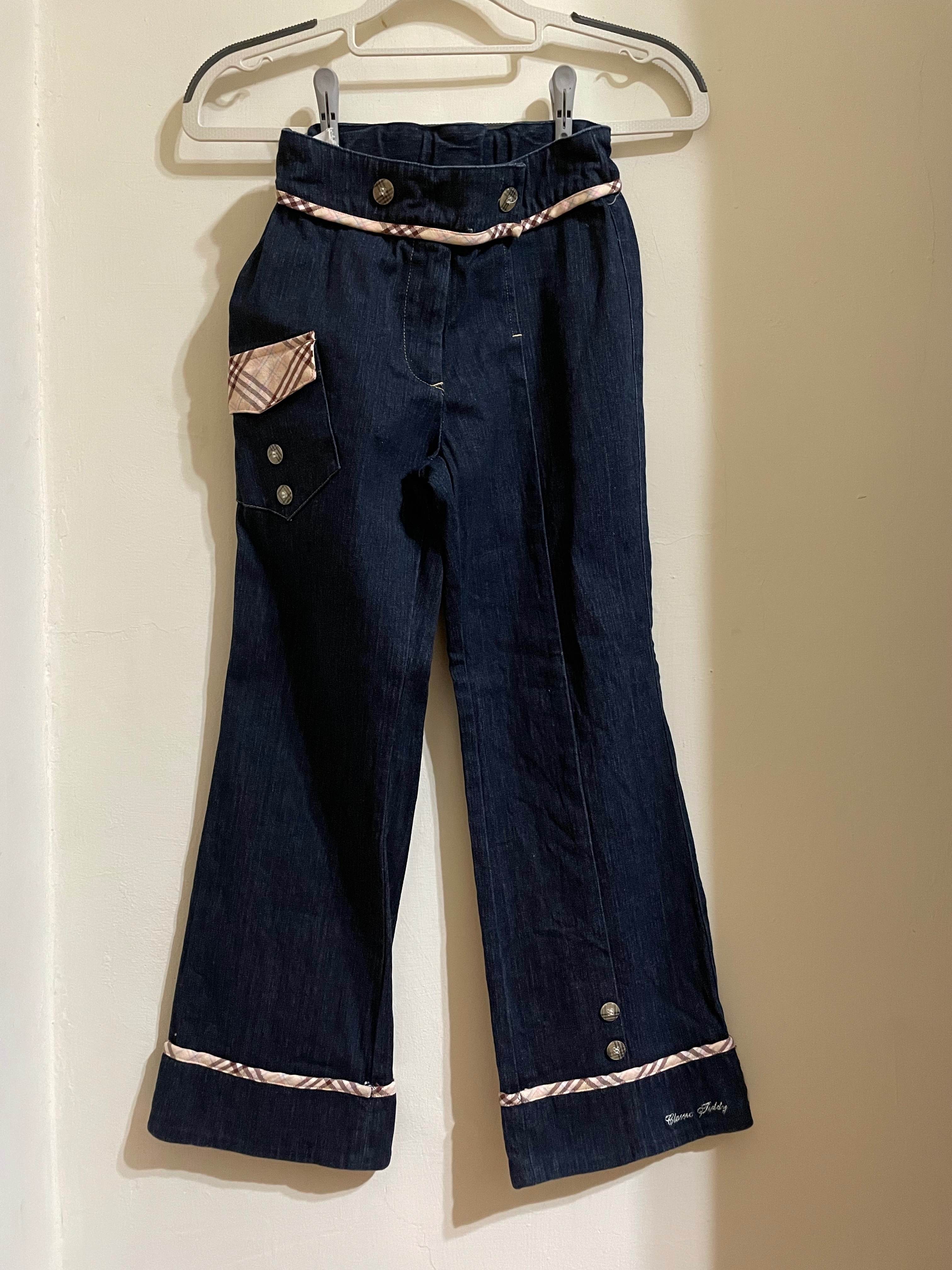 Classic Teddy 精典泰迪 深藍色 牛仔 長褲 童裝 後鬆緊 140cm