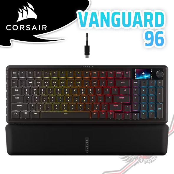 PCPARTY 海盜船Corsair VANGUARD 96 先鋒者 無線三模 機械鍵盤