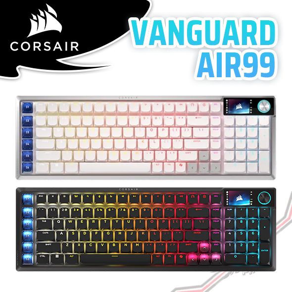 PCPARTY 海盜船 Corsair VANGUARD AIR 99 光軸 無線三模 光軸鍵盤