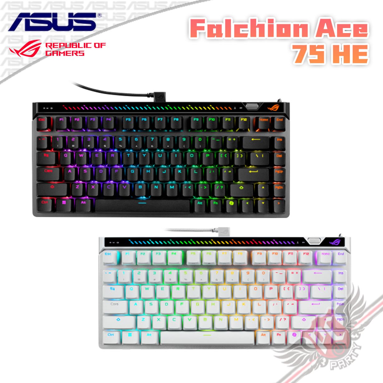 PCPARTY 華碩 ASUS ROG Falchion Ace 75 HE HFX V2 ＆ V2X 磁軸電競鍵盤